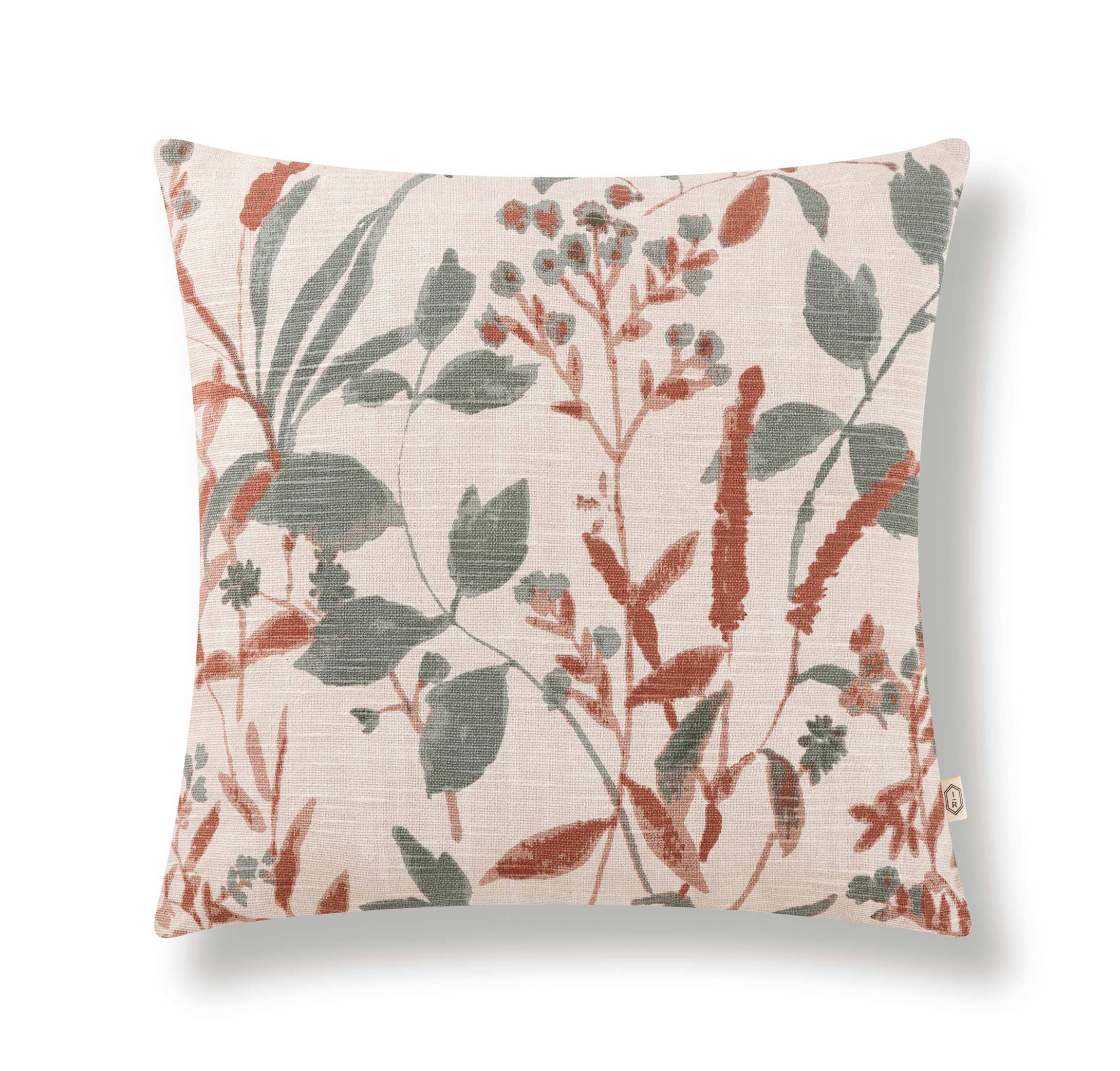 Tani Watercolor Botanical 100% Cotton Decorative Pillow