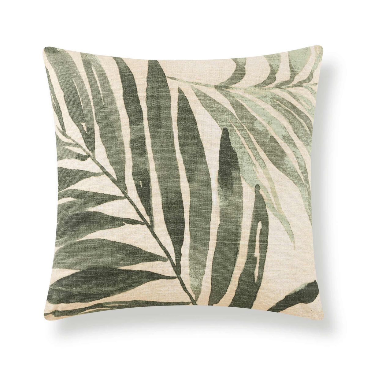 Kamaya Watercolor Palm 100% Cotton Decorative Pillow