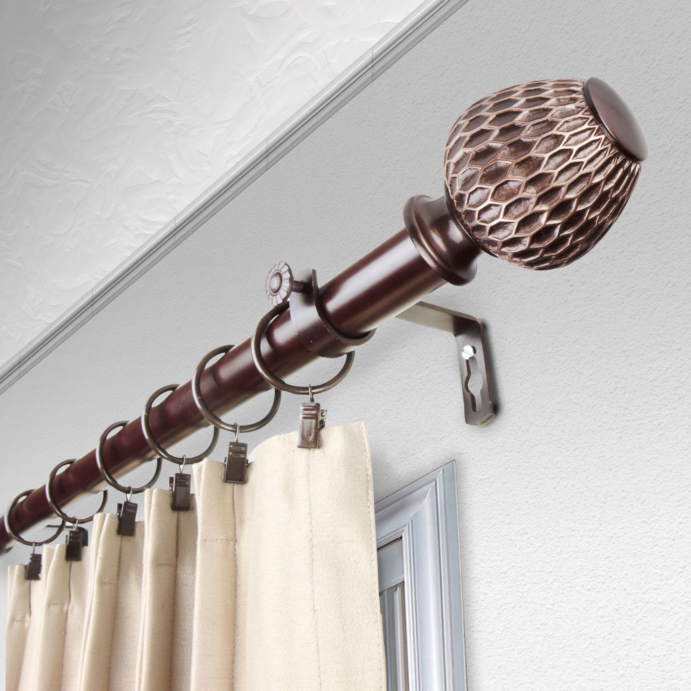 1" Ashwin Curtain Rod
