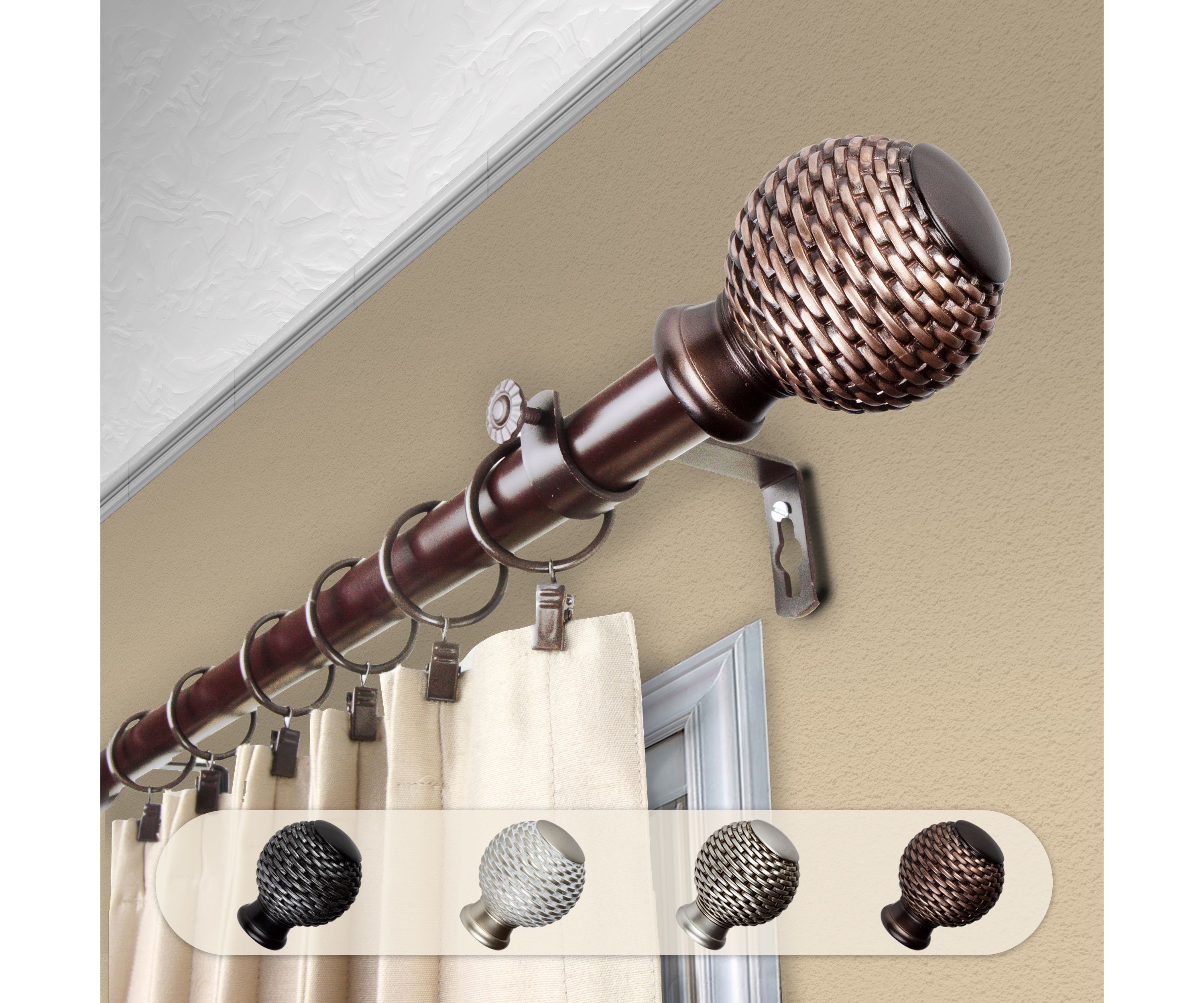 1" Bala Curtain Rod