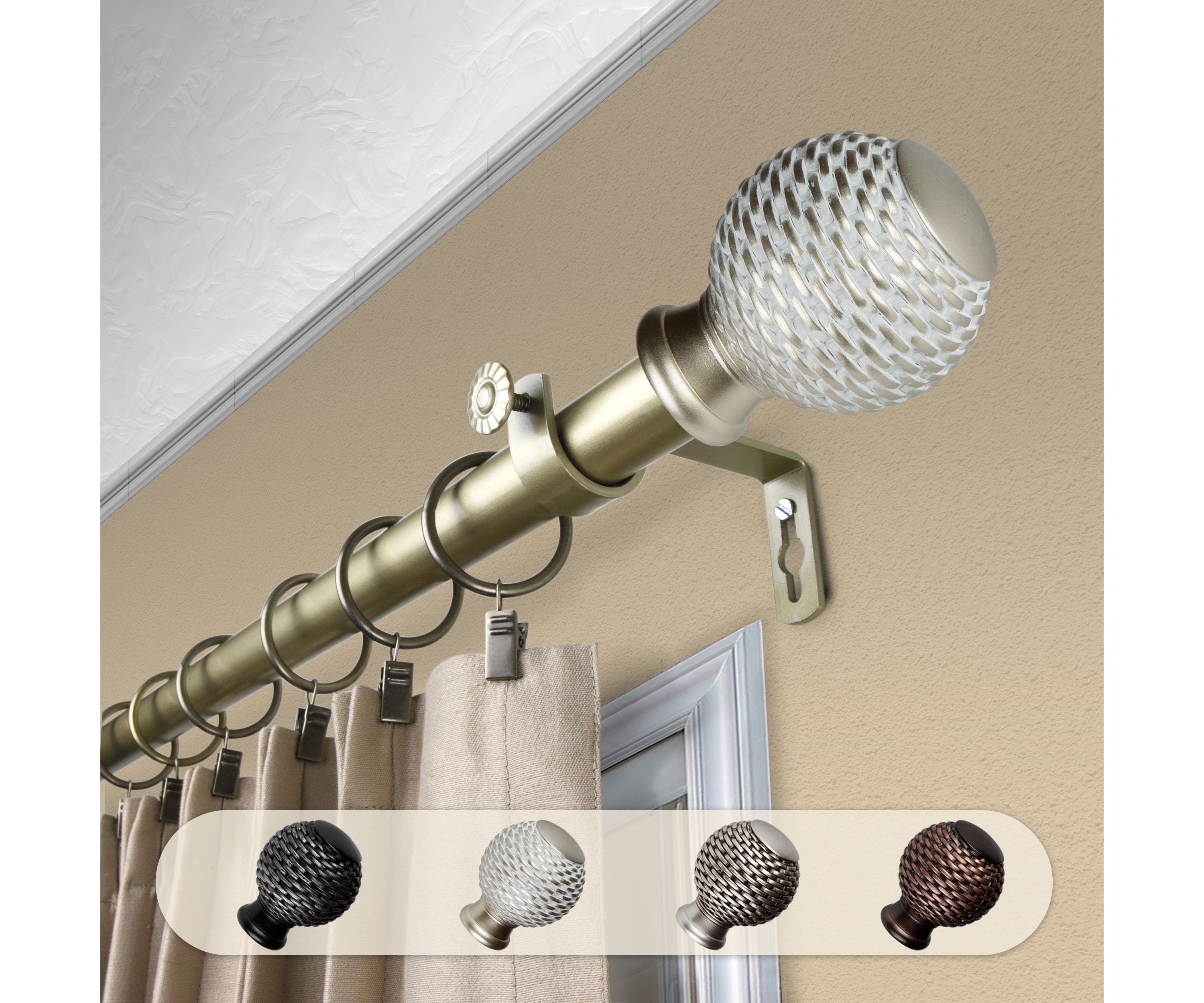 1" Bala Curtain Rod