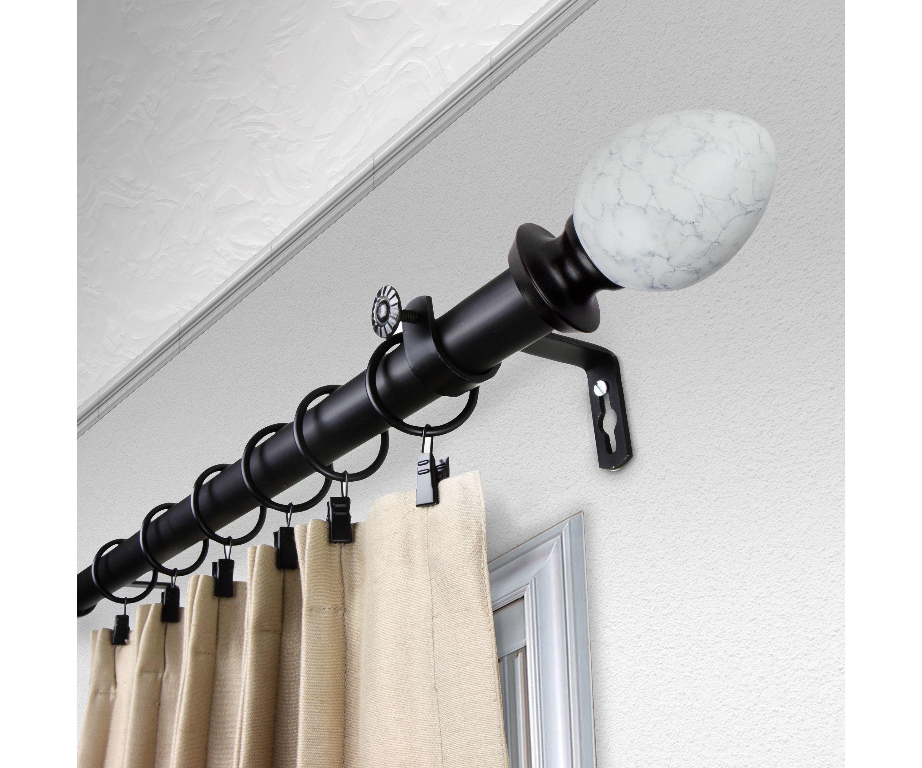 1" Ovate Curtain Rod