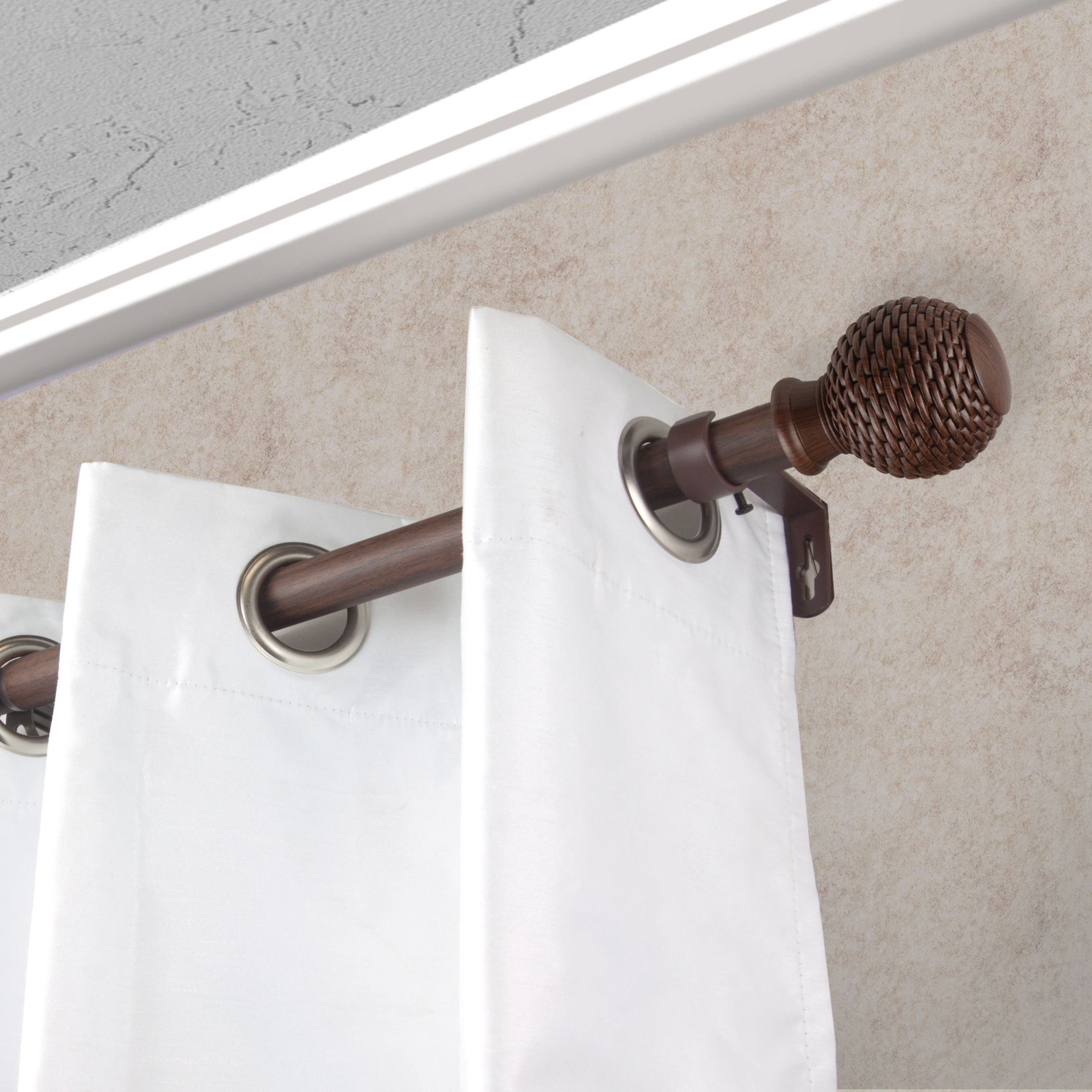 1" Bala Faux Wood Curtain Rod