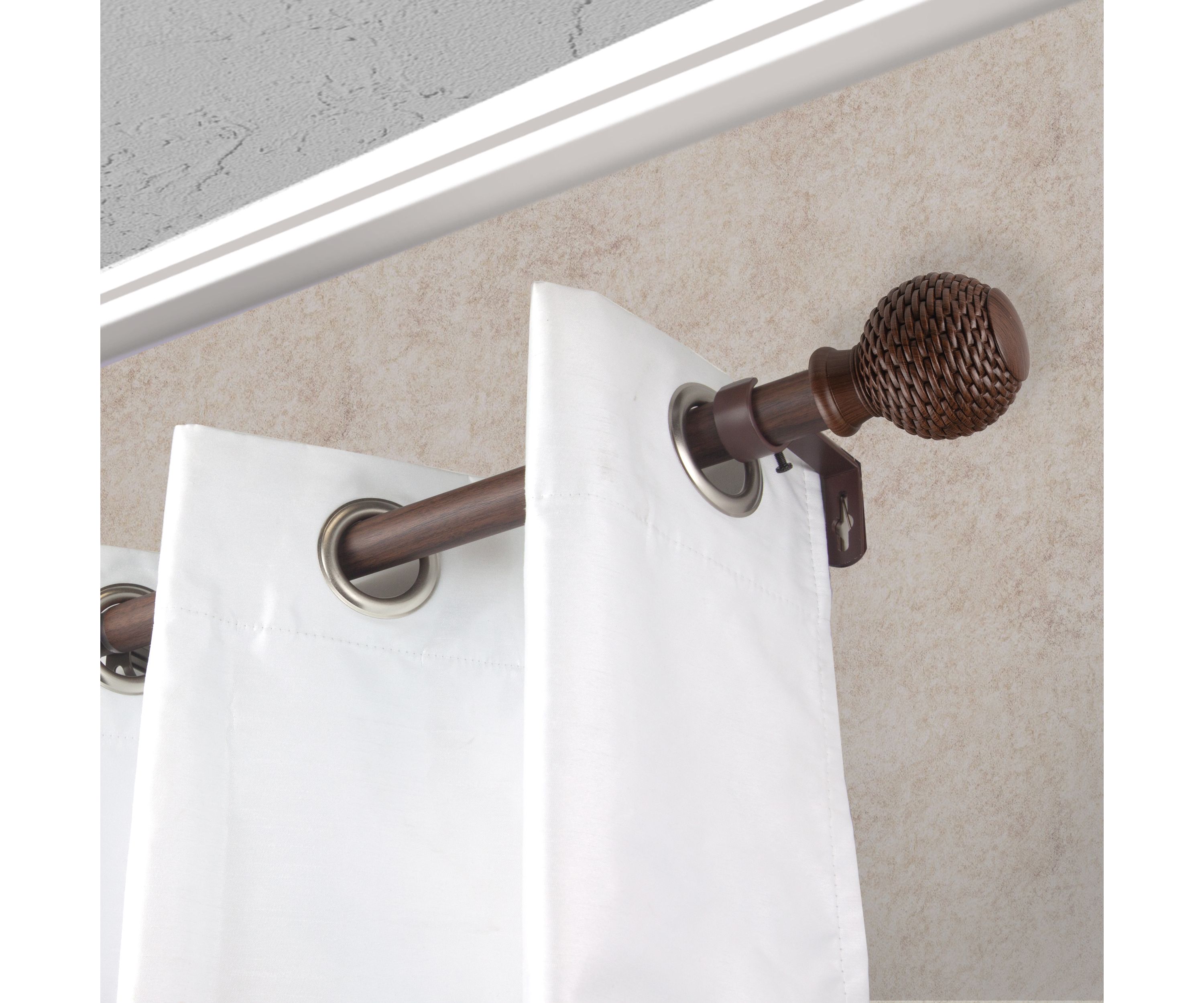 1" Bala Faux Wood Curtain Rod