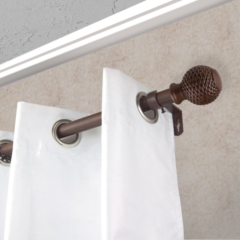 1" Bala Faux Wood Curtain Rod
