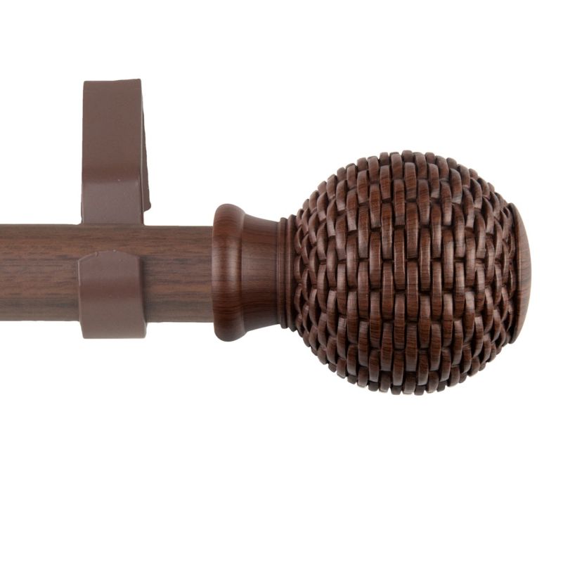1" Bala Faux Wood Curtain Rod