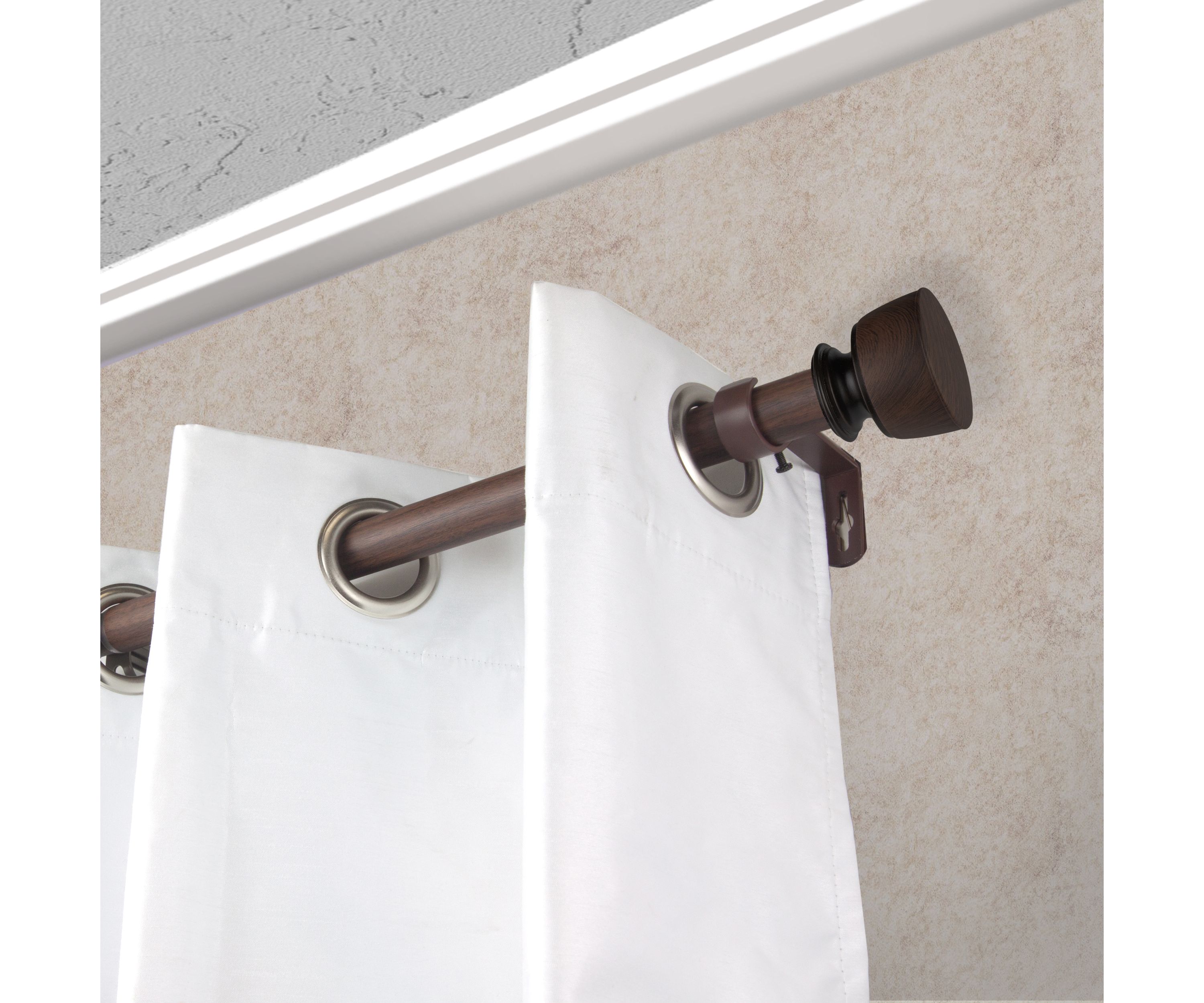 1" Nuno Faux Wood Curtain Rod