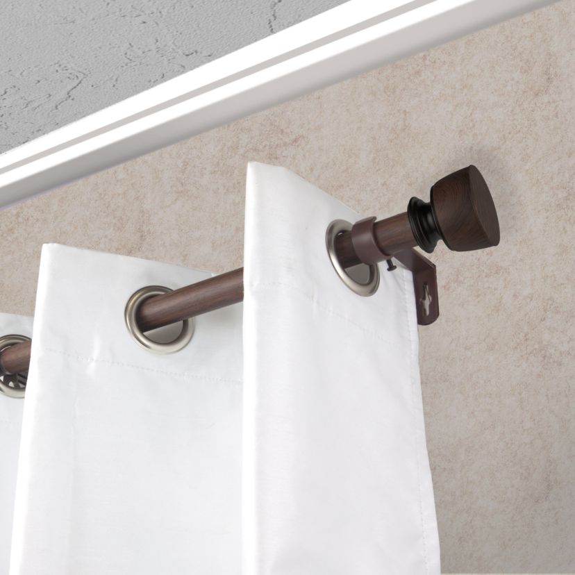 1" Nuno Faux Wood Curtain Rod