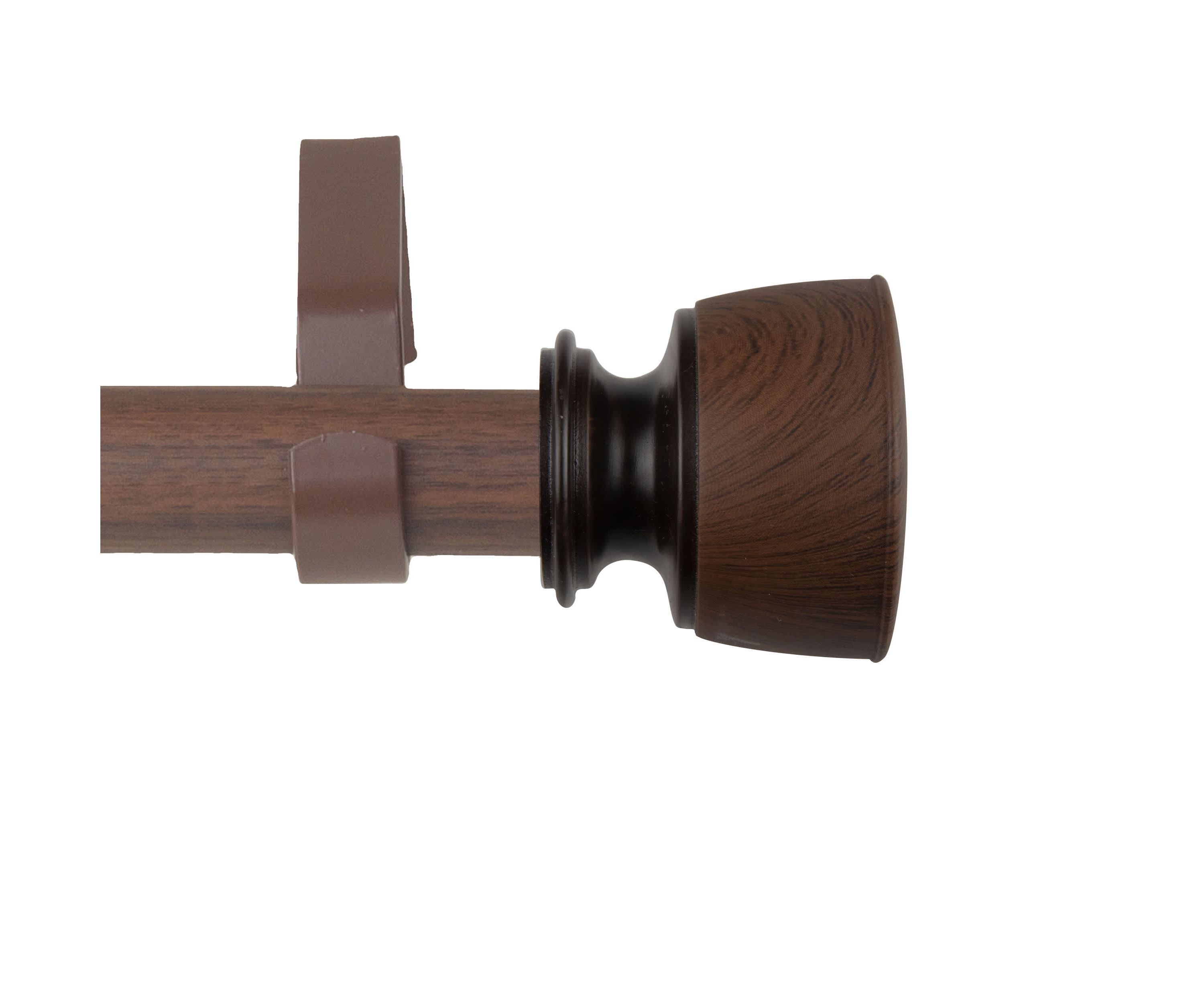 1" Nuno Faux Wood Curtain Rod
