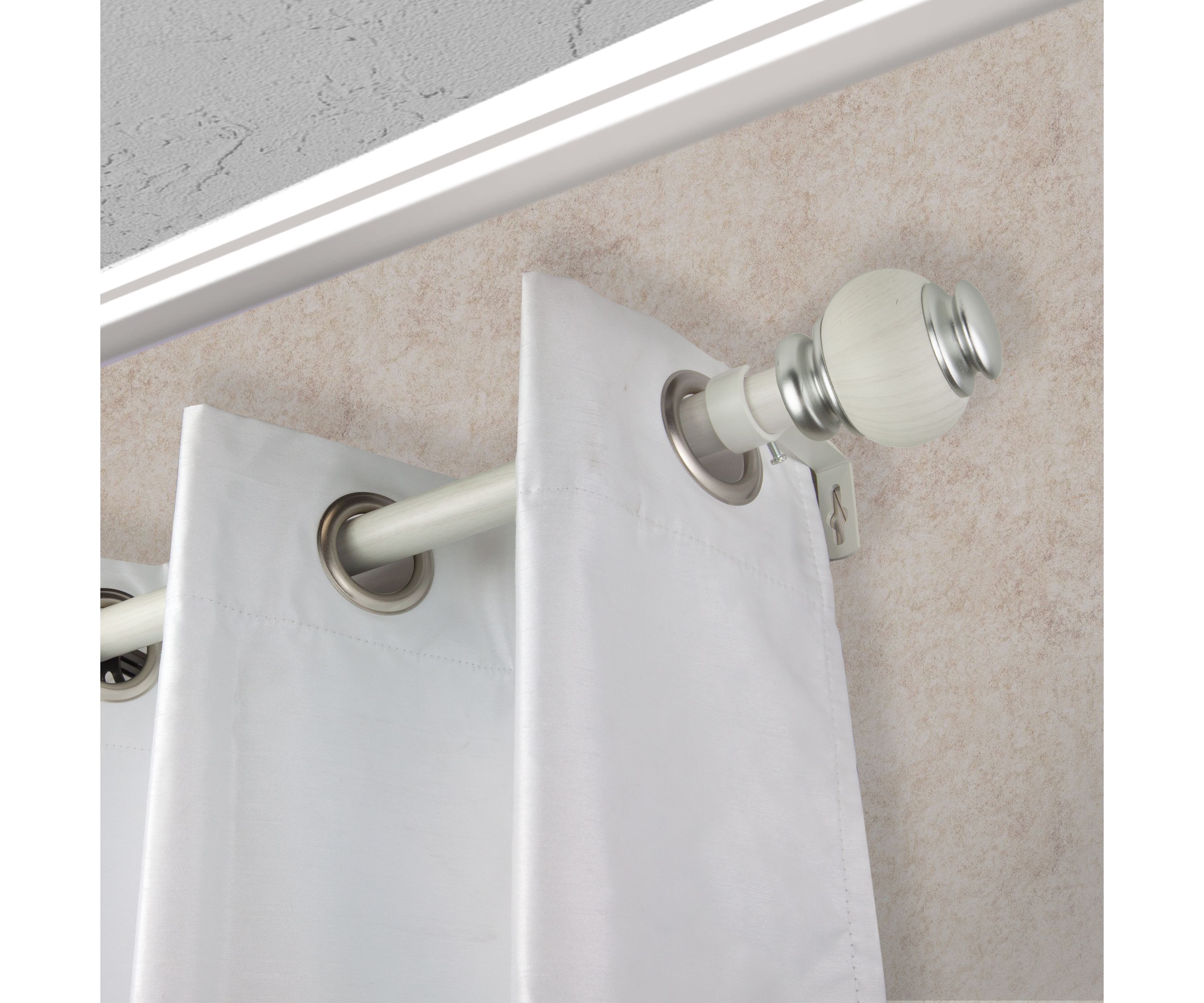 1" Marble Faux Wood Curtain Rod