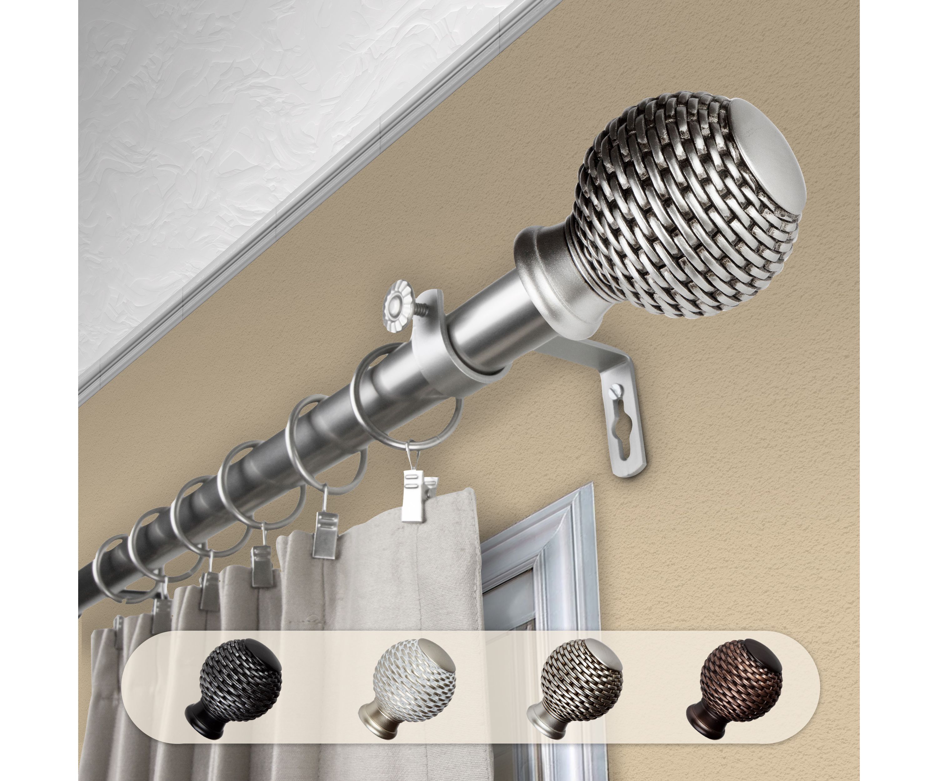 1" Bala Curtain Rod
