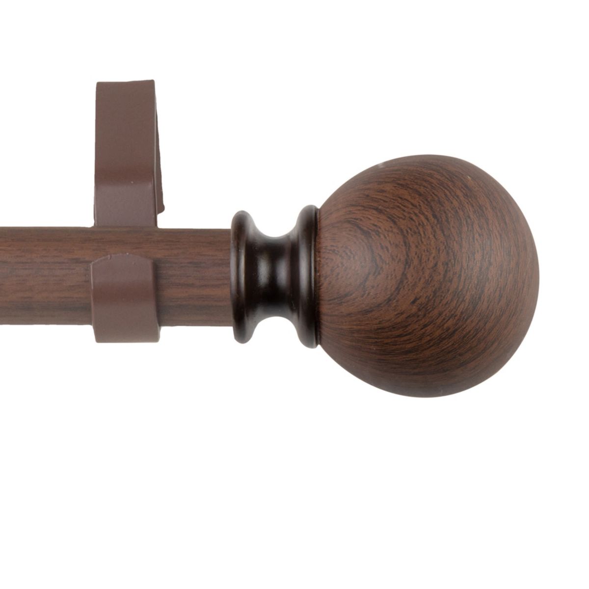 1" Finola Faux Wood Curtain Rod