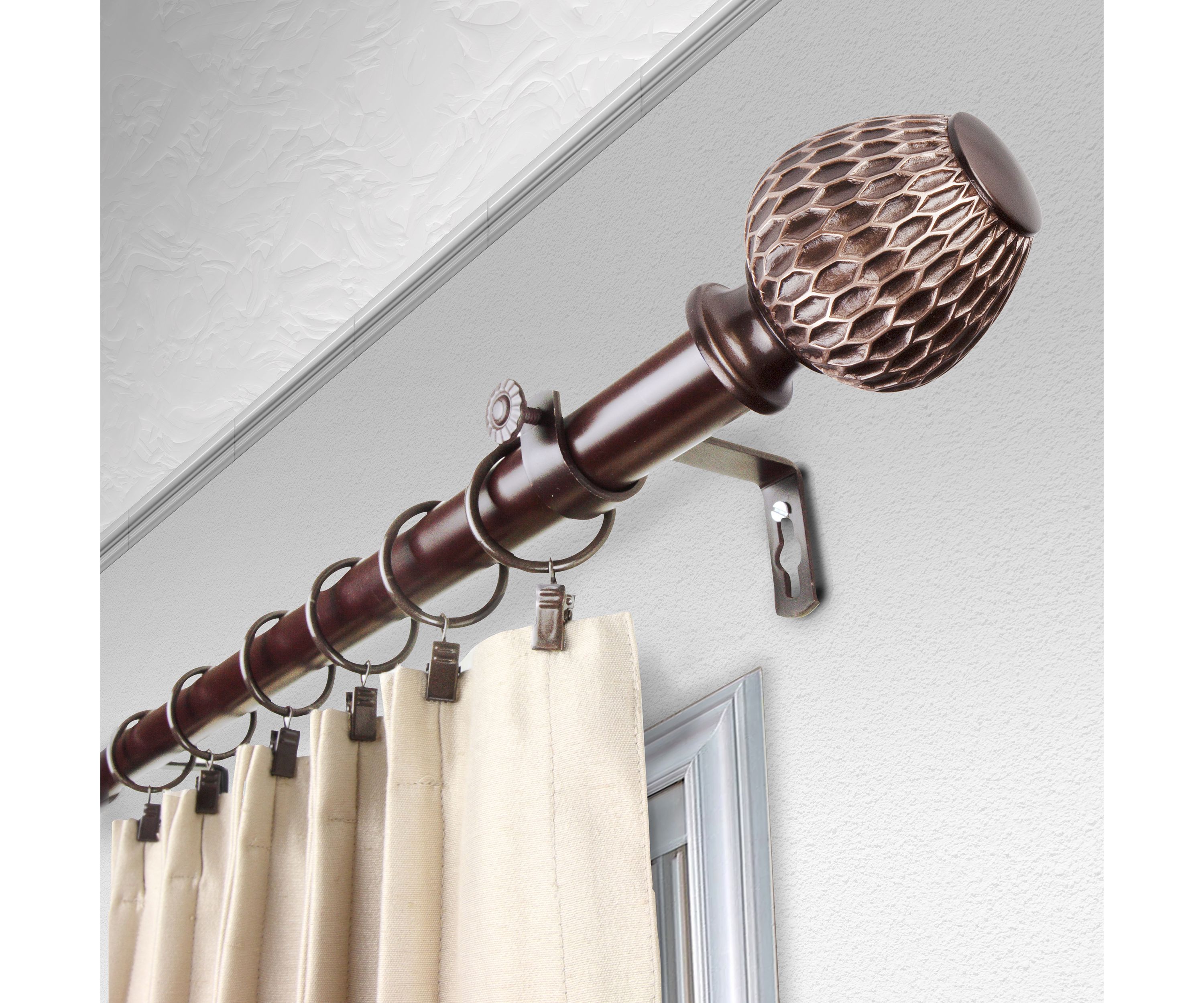 1" Ashwin Curtain Rod
