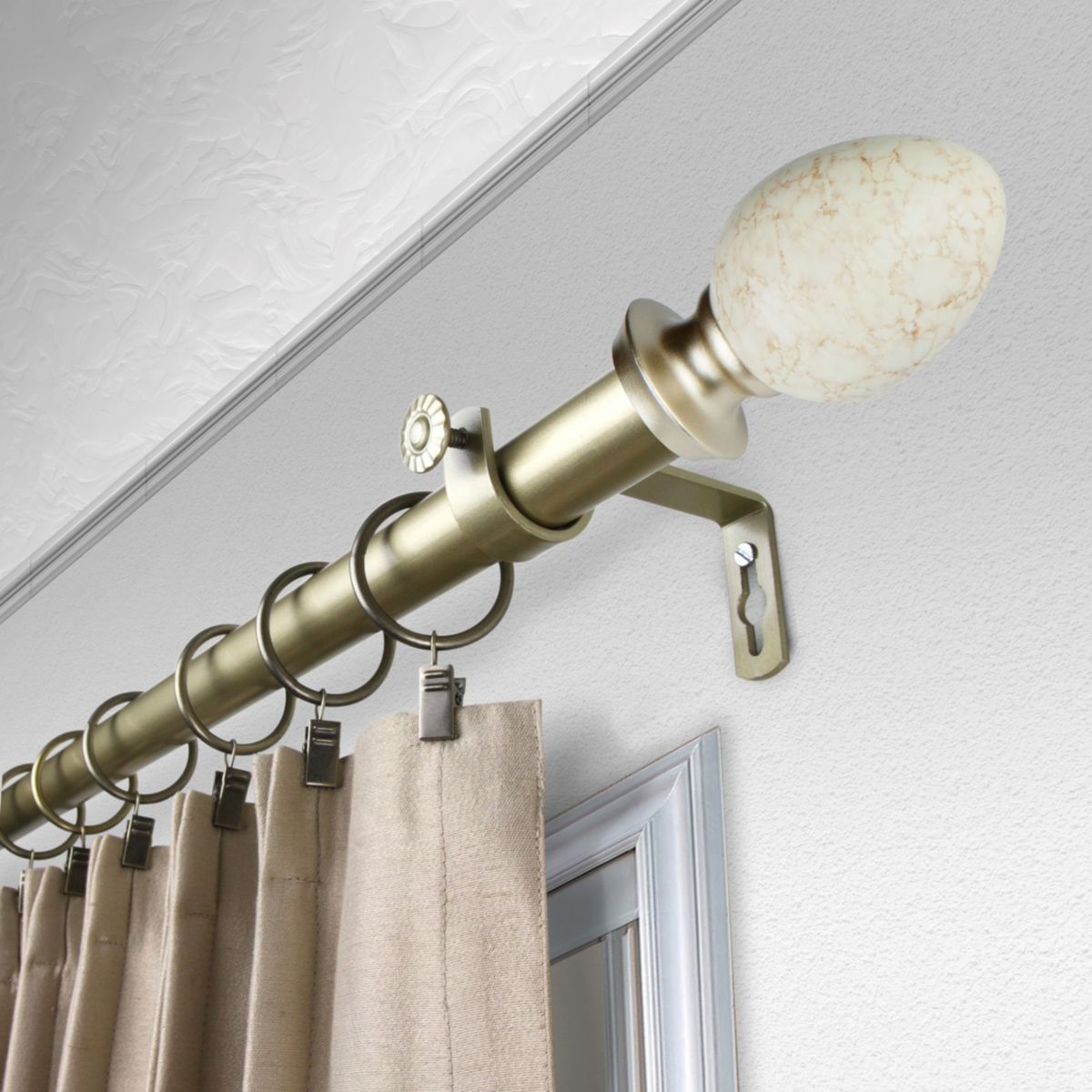 1" Ovate Curtain Rod
