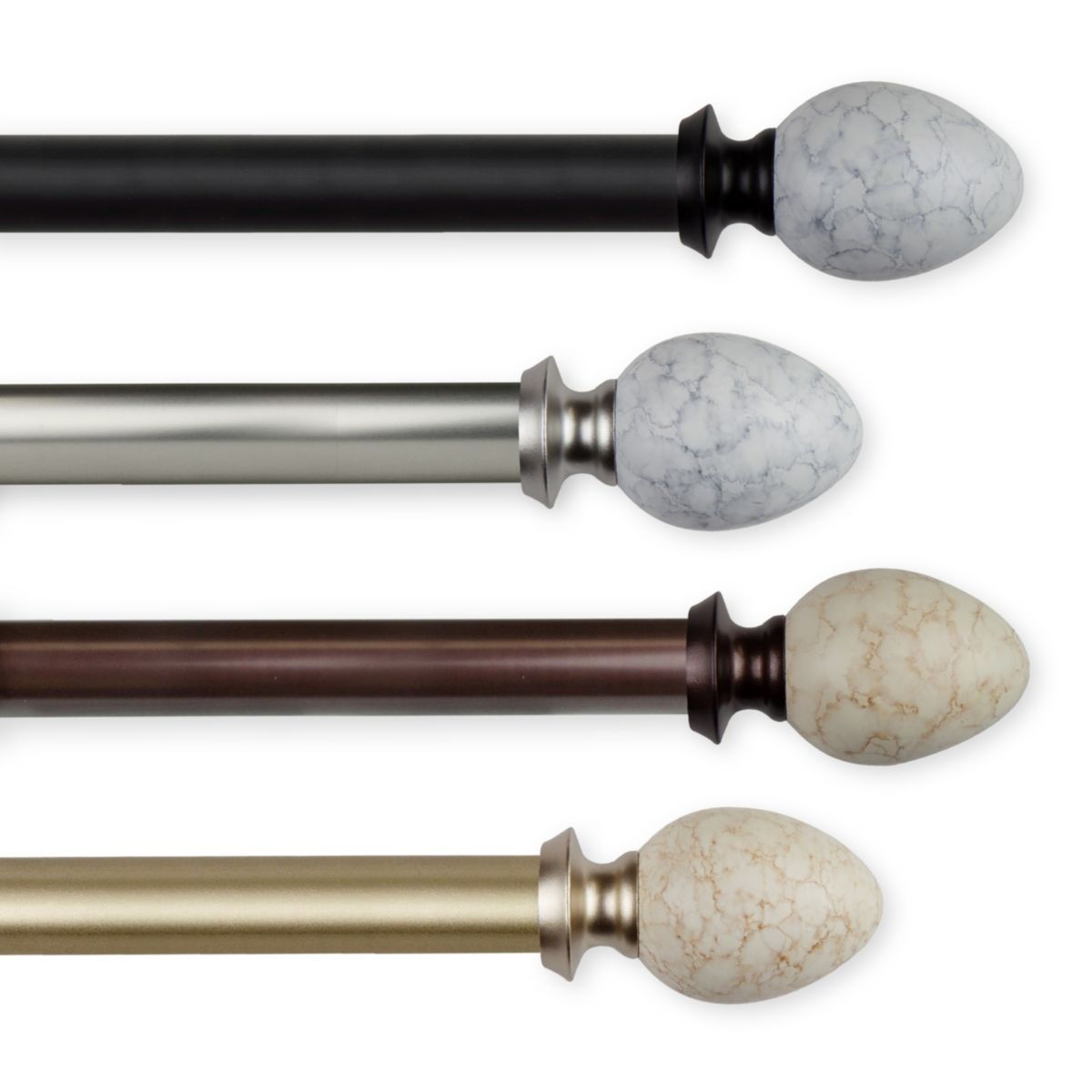 1" Ovate Curtain Rod