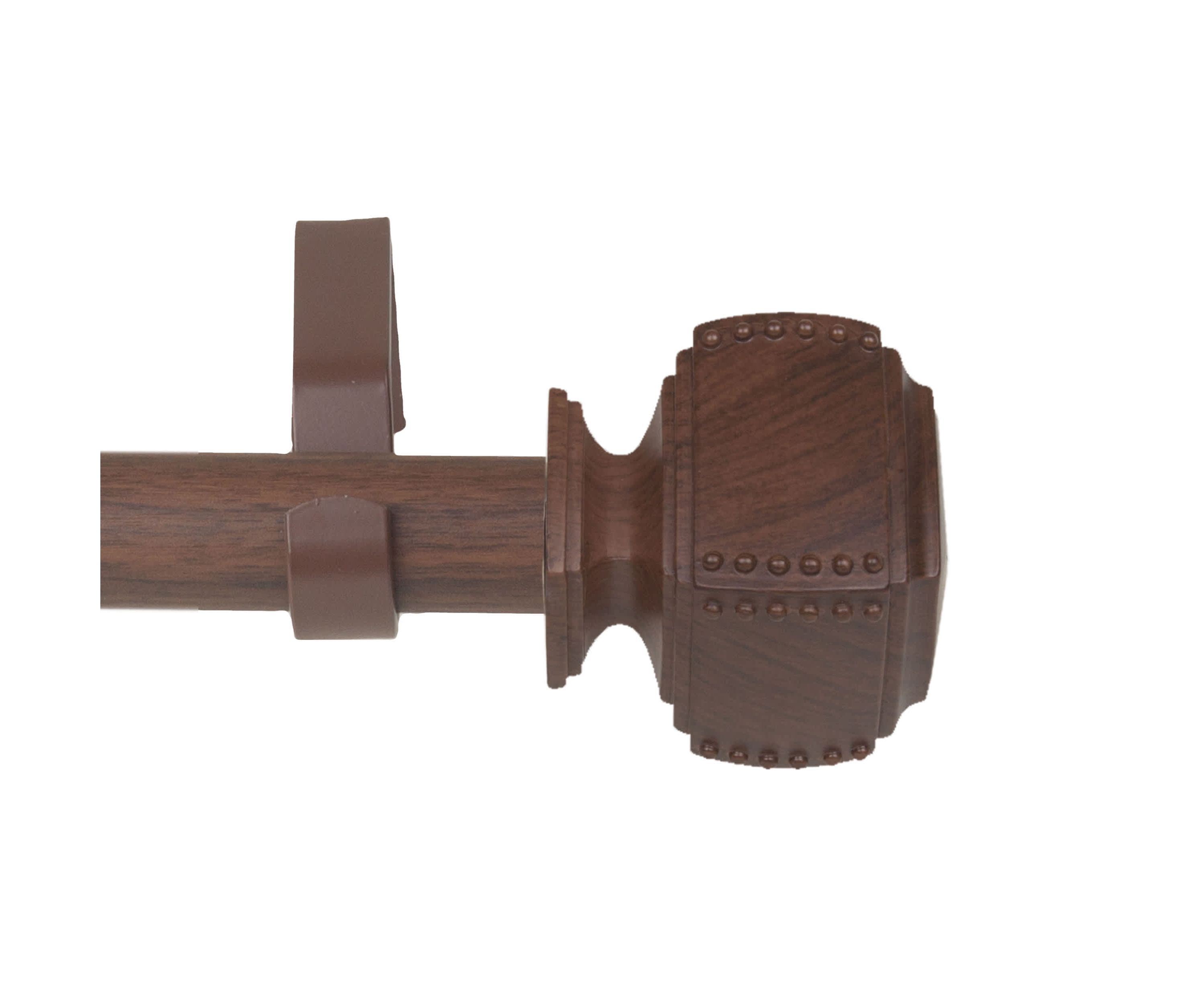 1" Bennett Faux Wood Curtain Rod