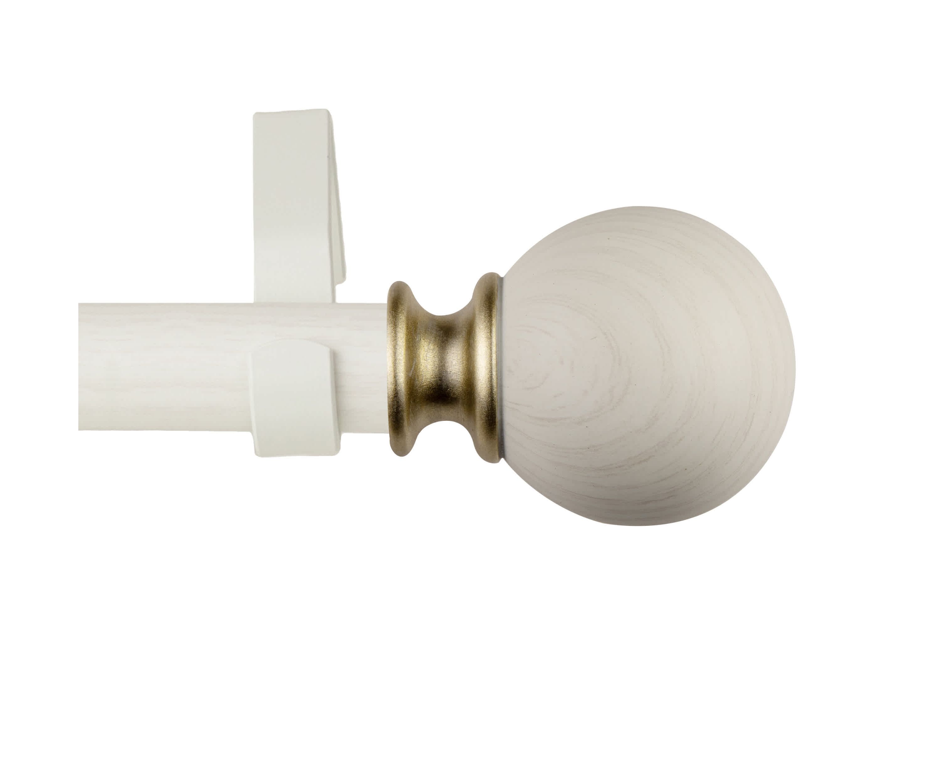 1" Finola Faux Wood Curtain Rod