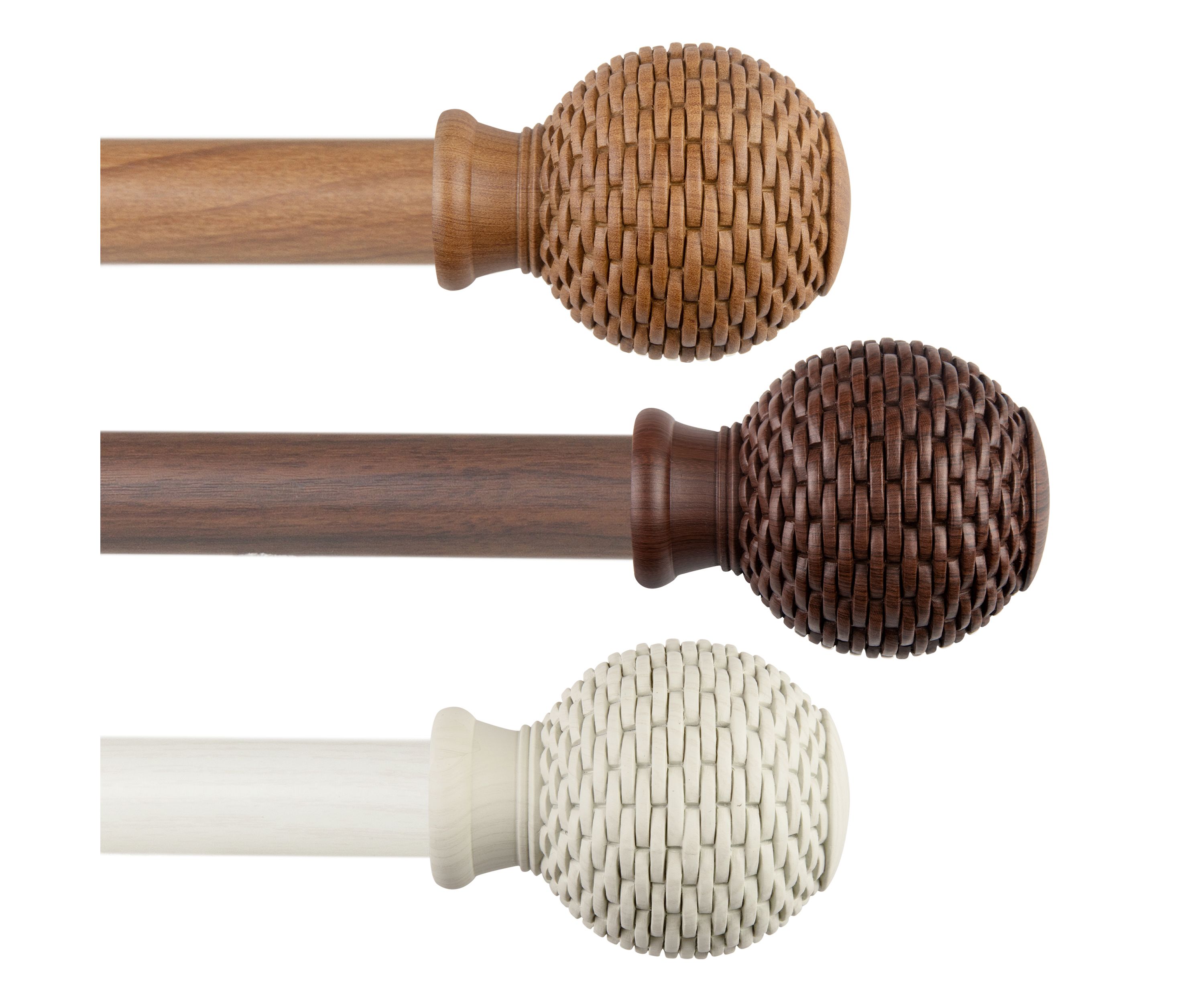 1" Bala Faux Wood Curtain Rod
