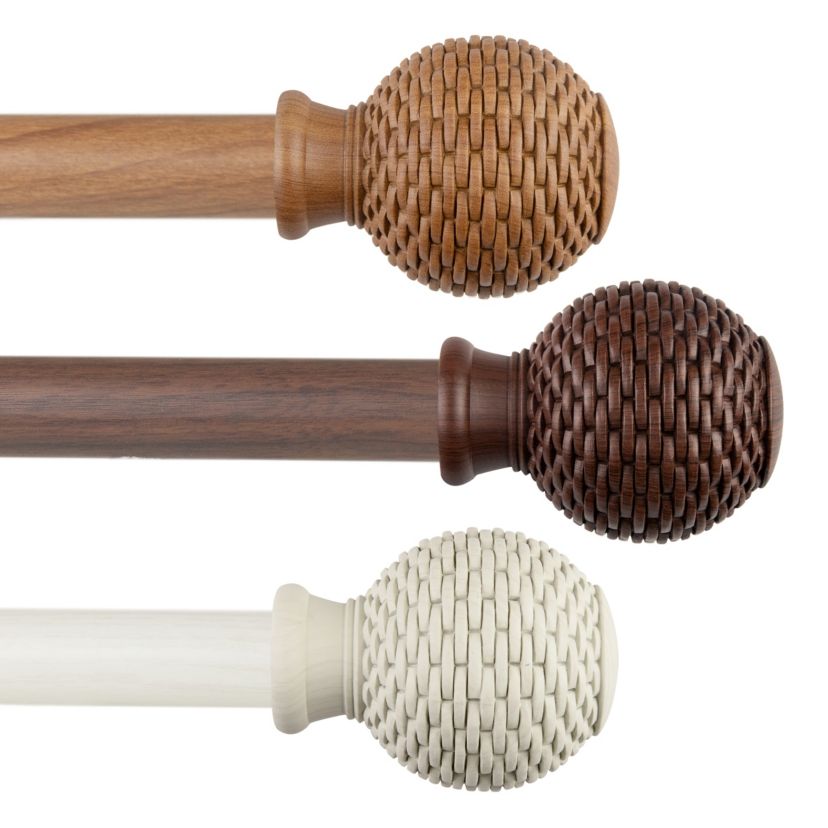 1" Bala Faux Wood Curtain Rod