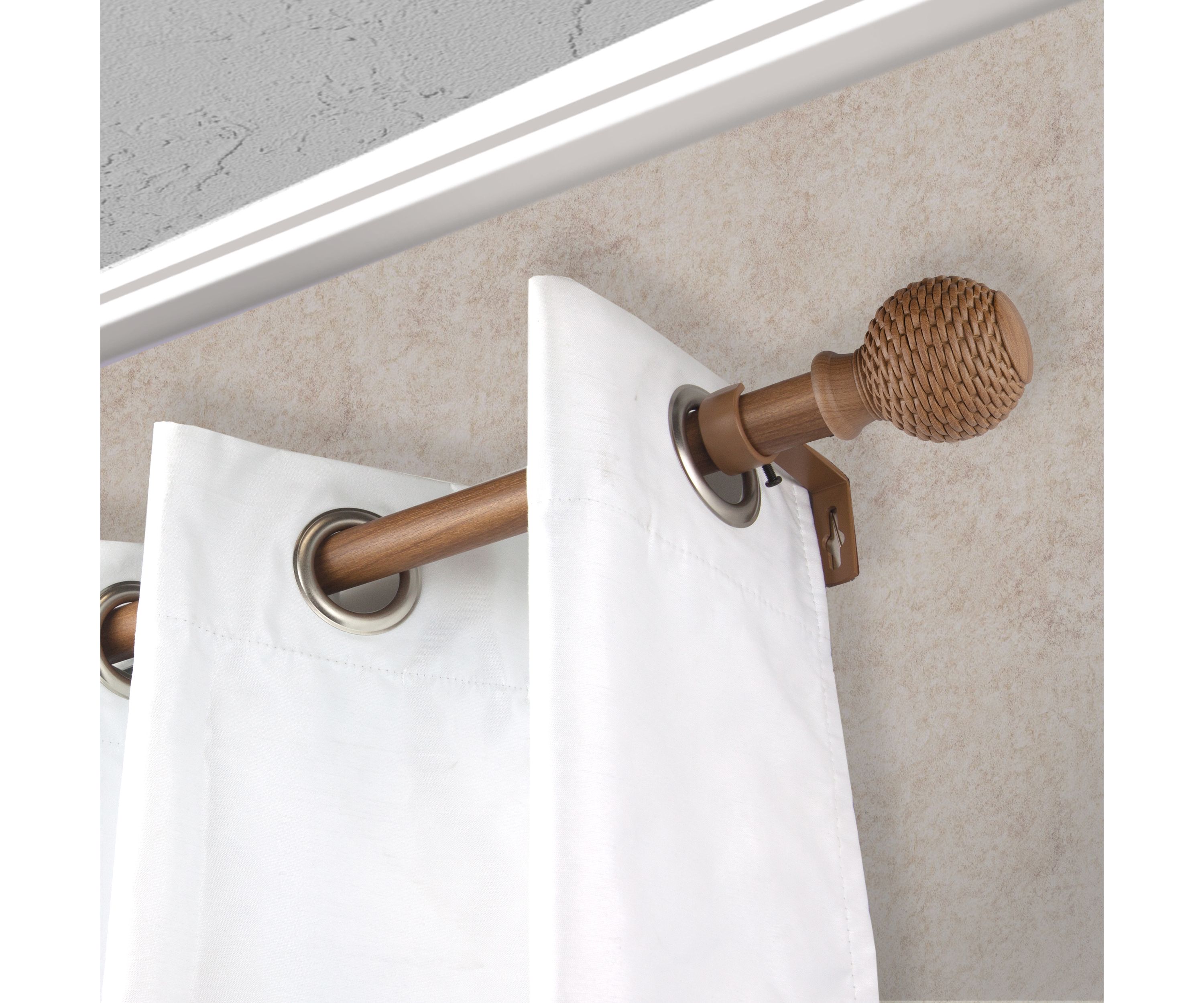 1" Bala Faux Wood Curtain Rod