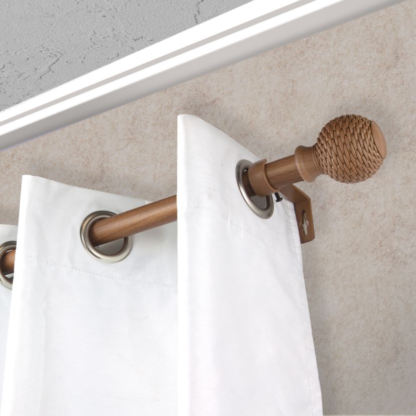 1" Bala Faux Wood Curtain Rod