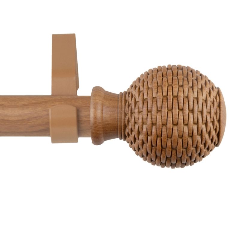 1" Bala Faux Wood Curtain Rod