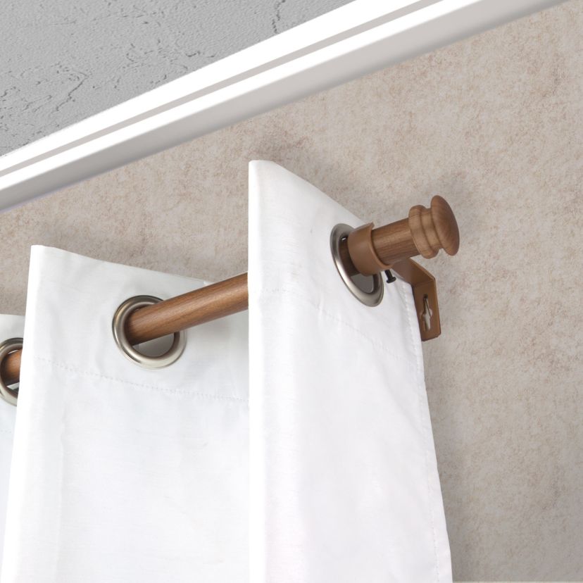 1" Mare Faux Wood Curtain Rod