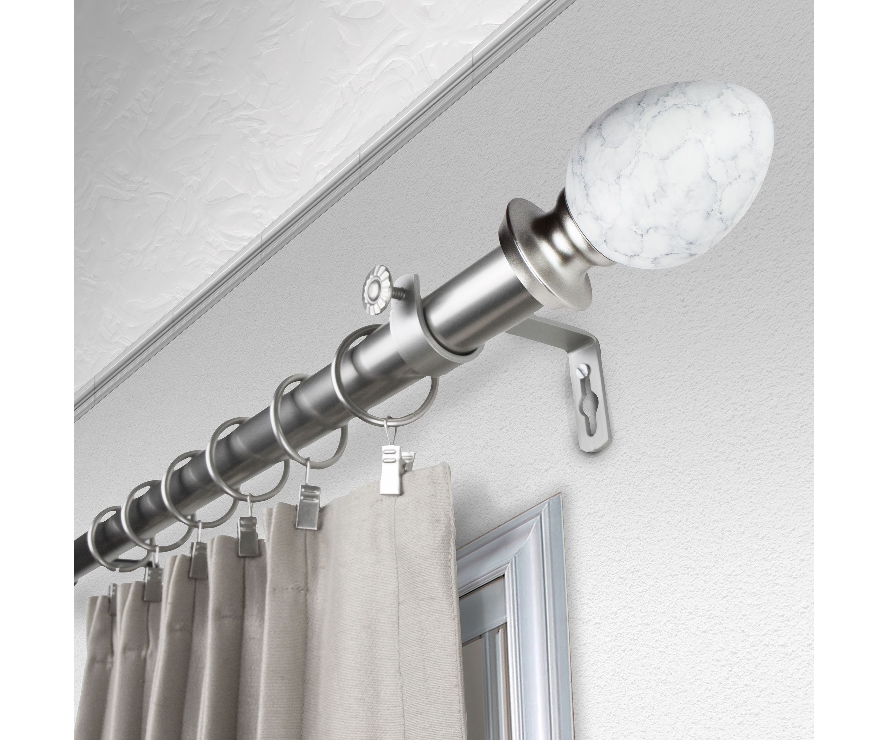 1" Ovate Curtain Rod