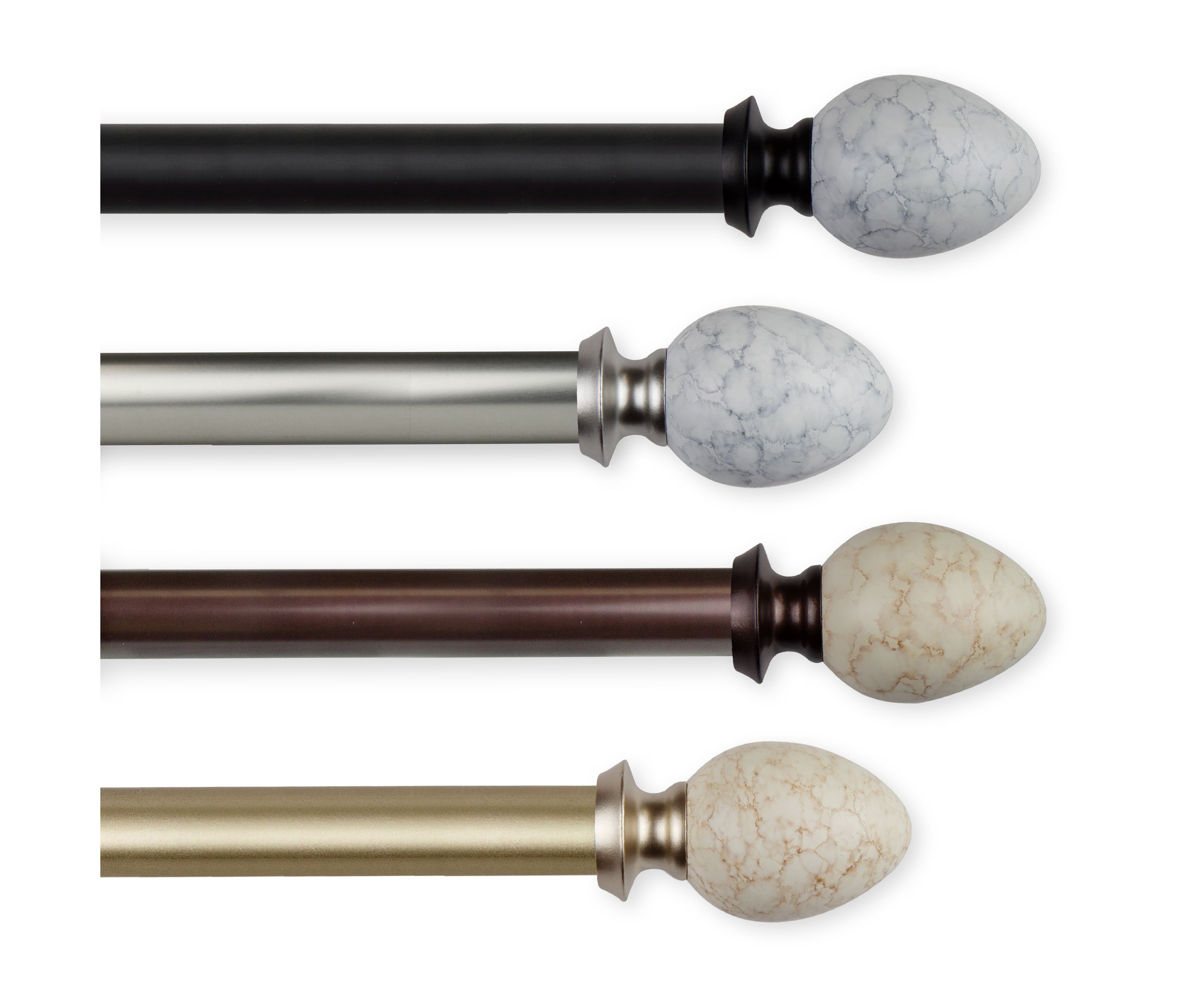 1" Ovate Curtain Rod