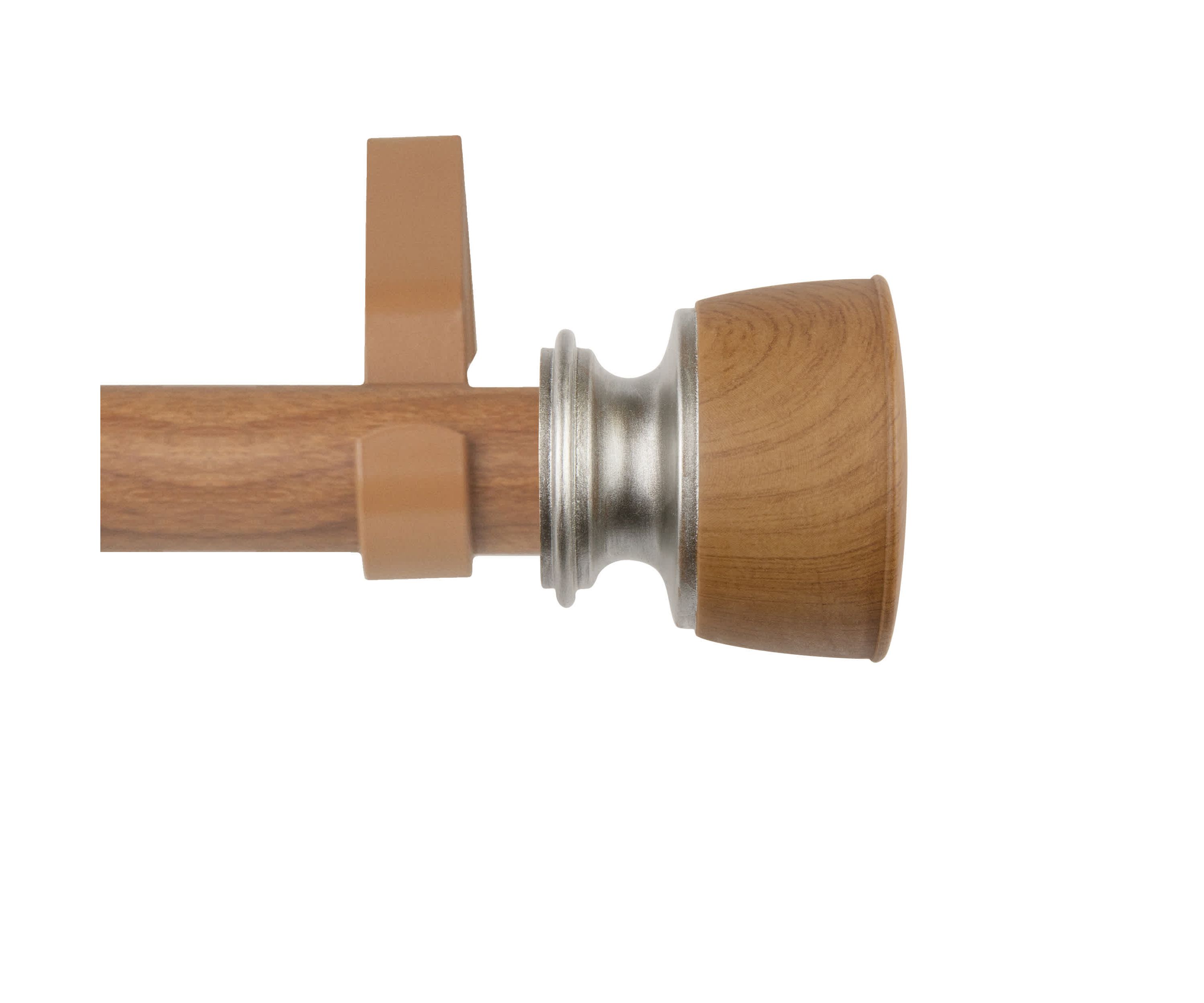 1" Nuno Faux Wood Curtain Rod