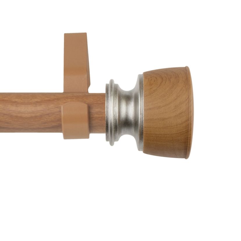 1" Nuno Faux Wood Curtain Rod