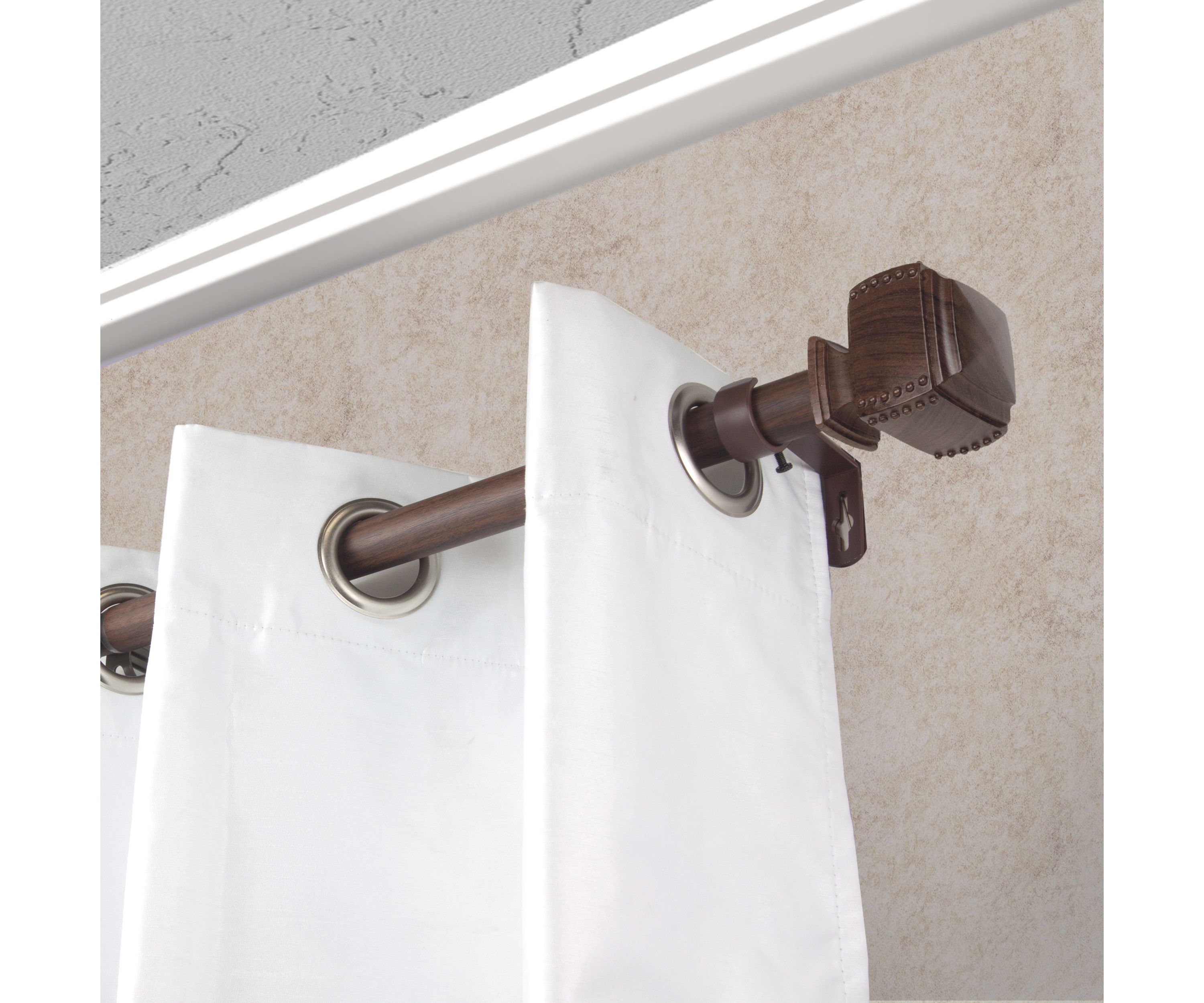 1" Bennett Faux Wood Curtain Rod