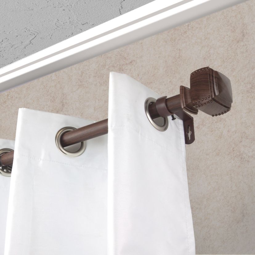 1" Bennett Faux Wood Curtain Rod