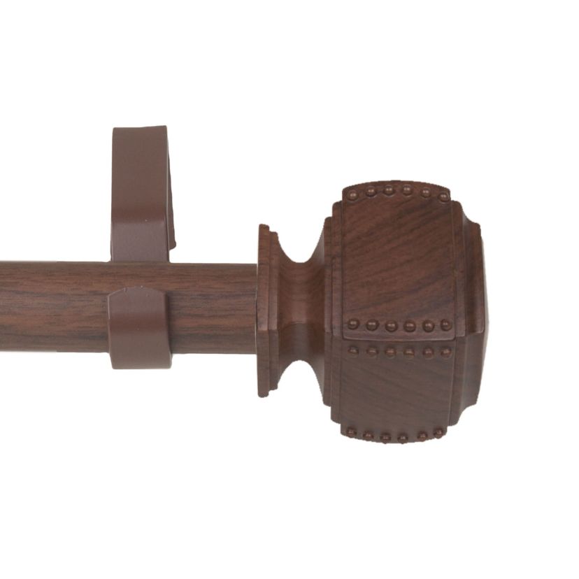 1" Bennett Faux Wood Curtain Rod