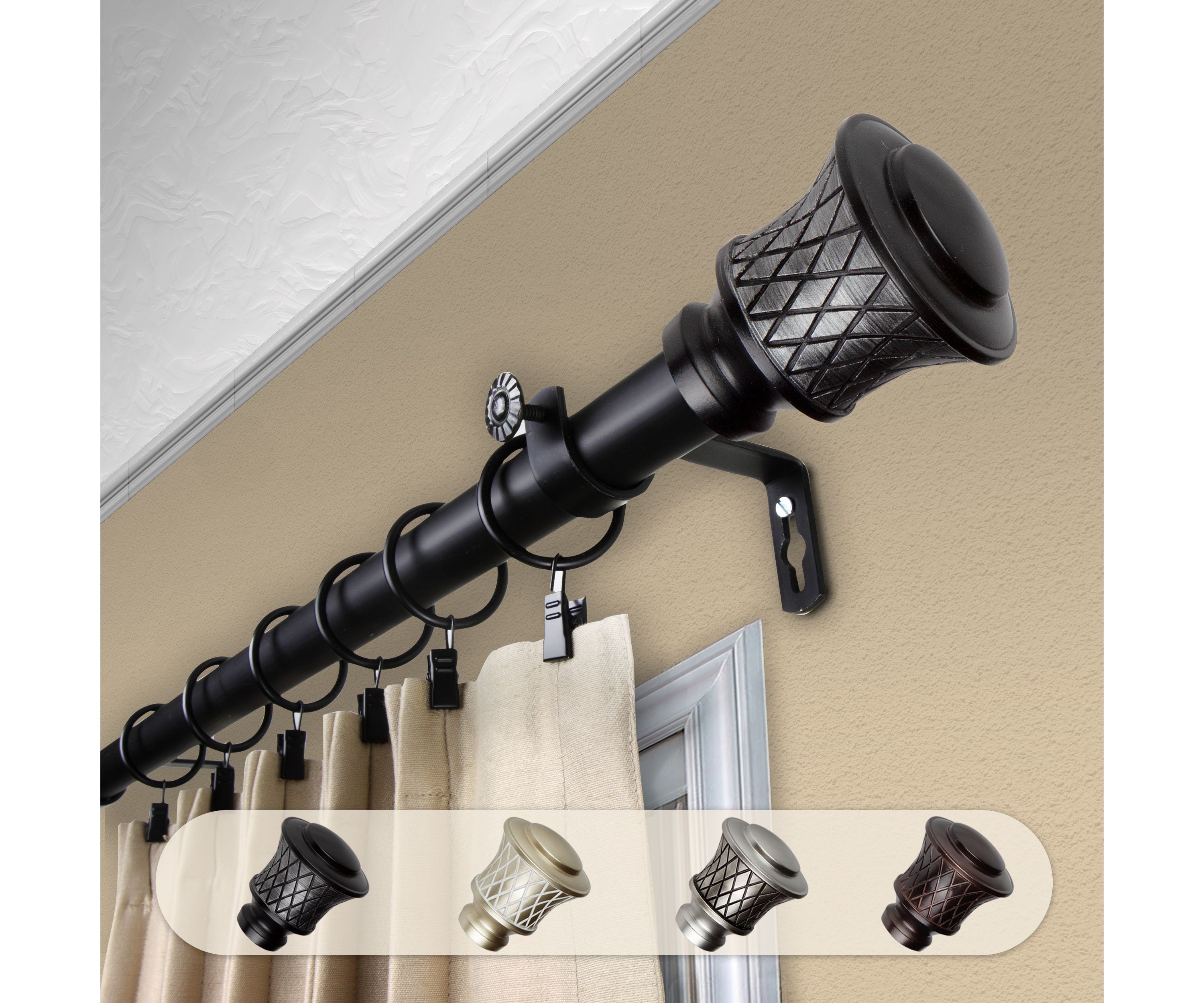 1" Olympia Curtain Rod