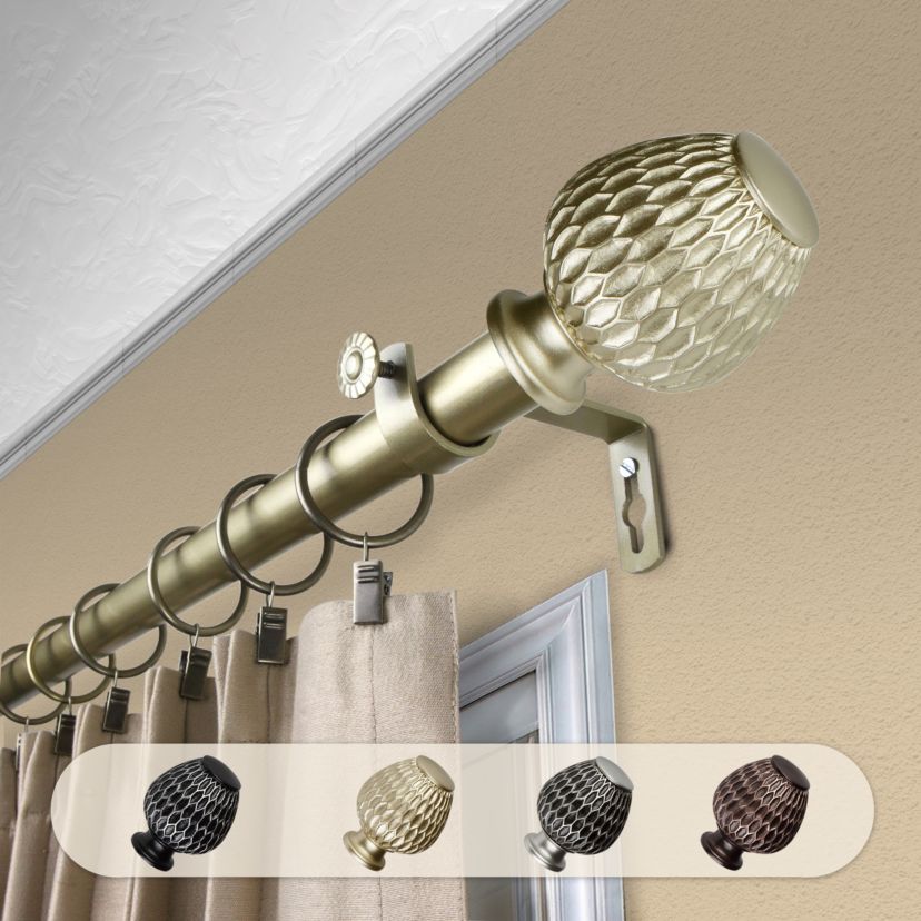 1" Ashwin Curtain Rod