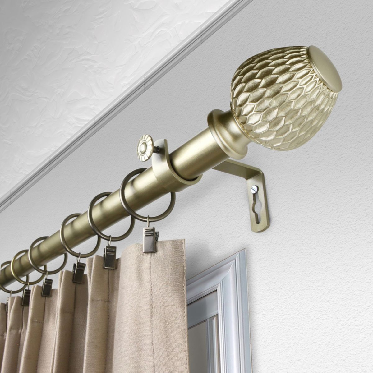 1" Ashwin Curtain Rod