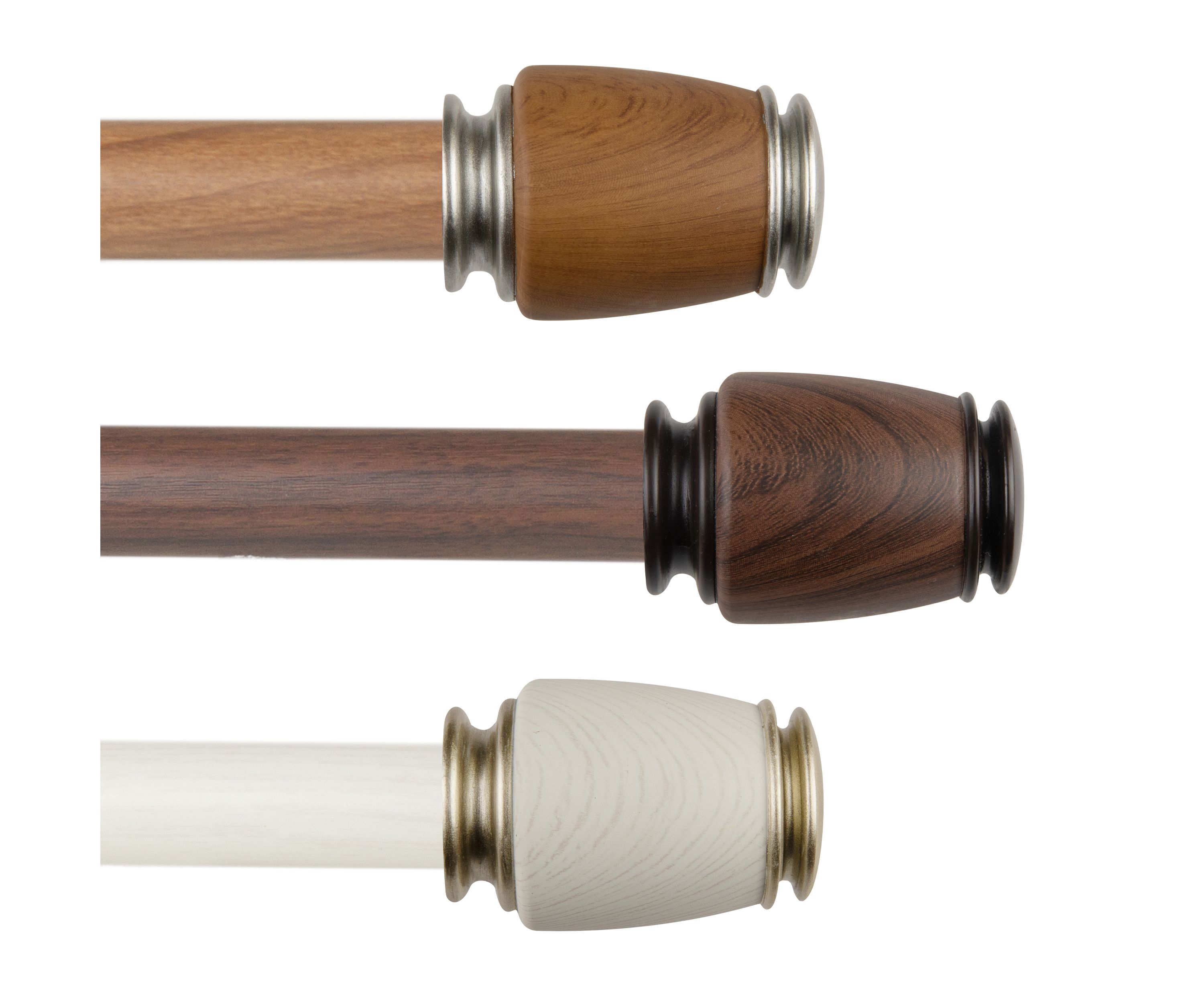1" Romilda Faux Wood Curtain Rod