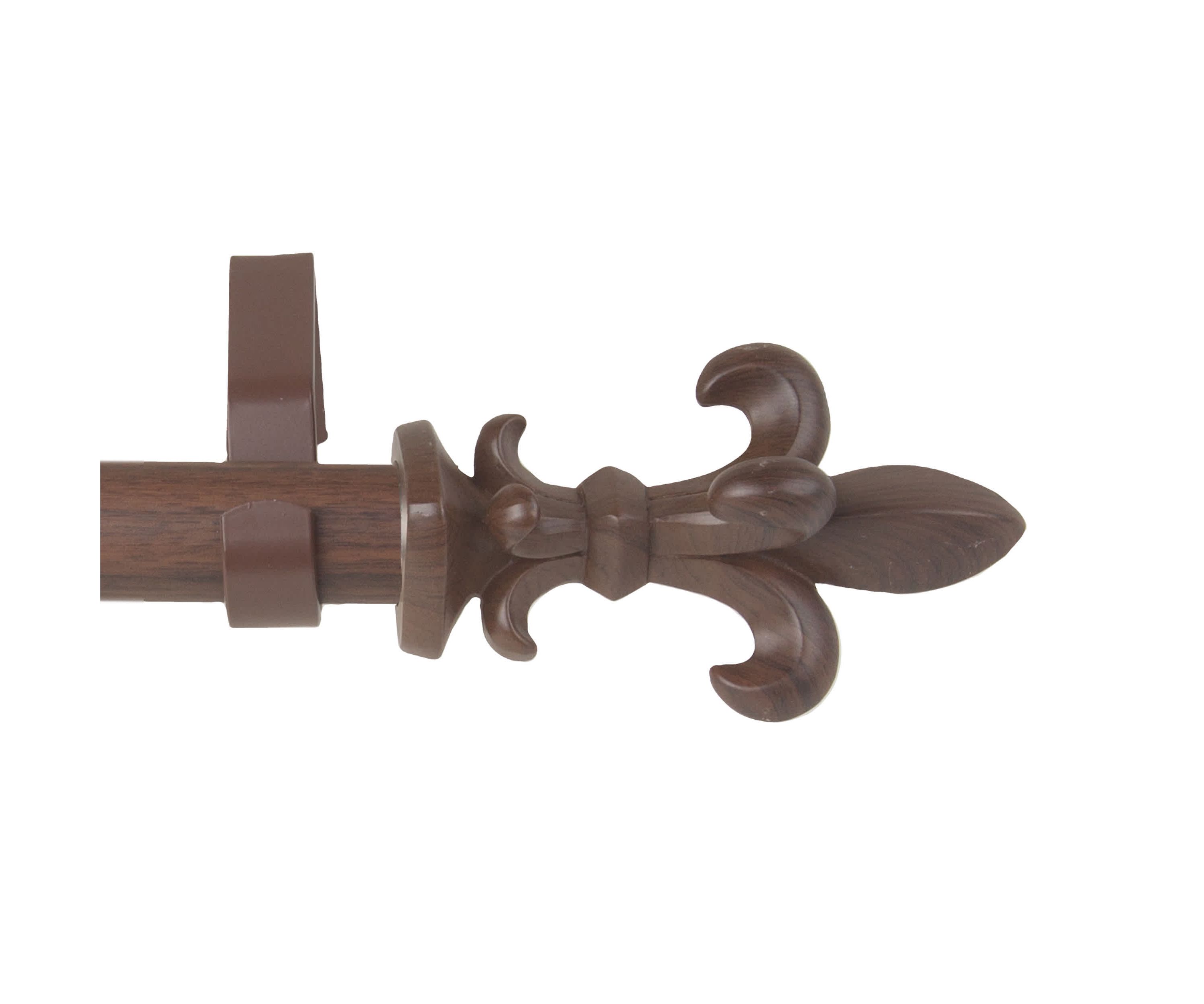 1" Fernando Faux Wood Curtain Rod