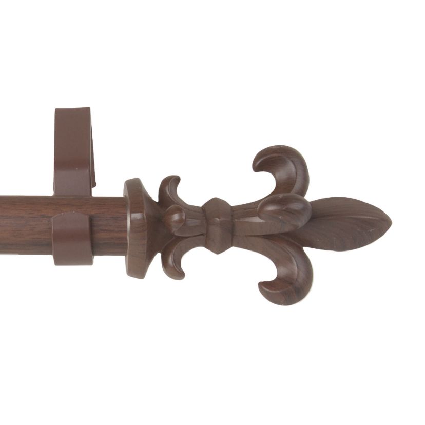 1" Fernando Faux Wood Curtain Rod