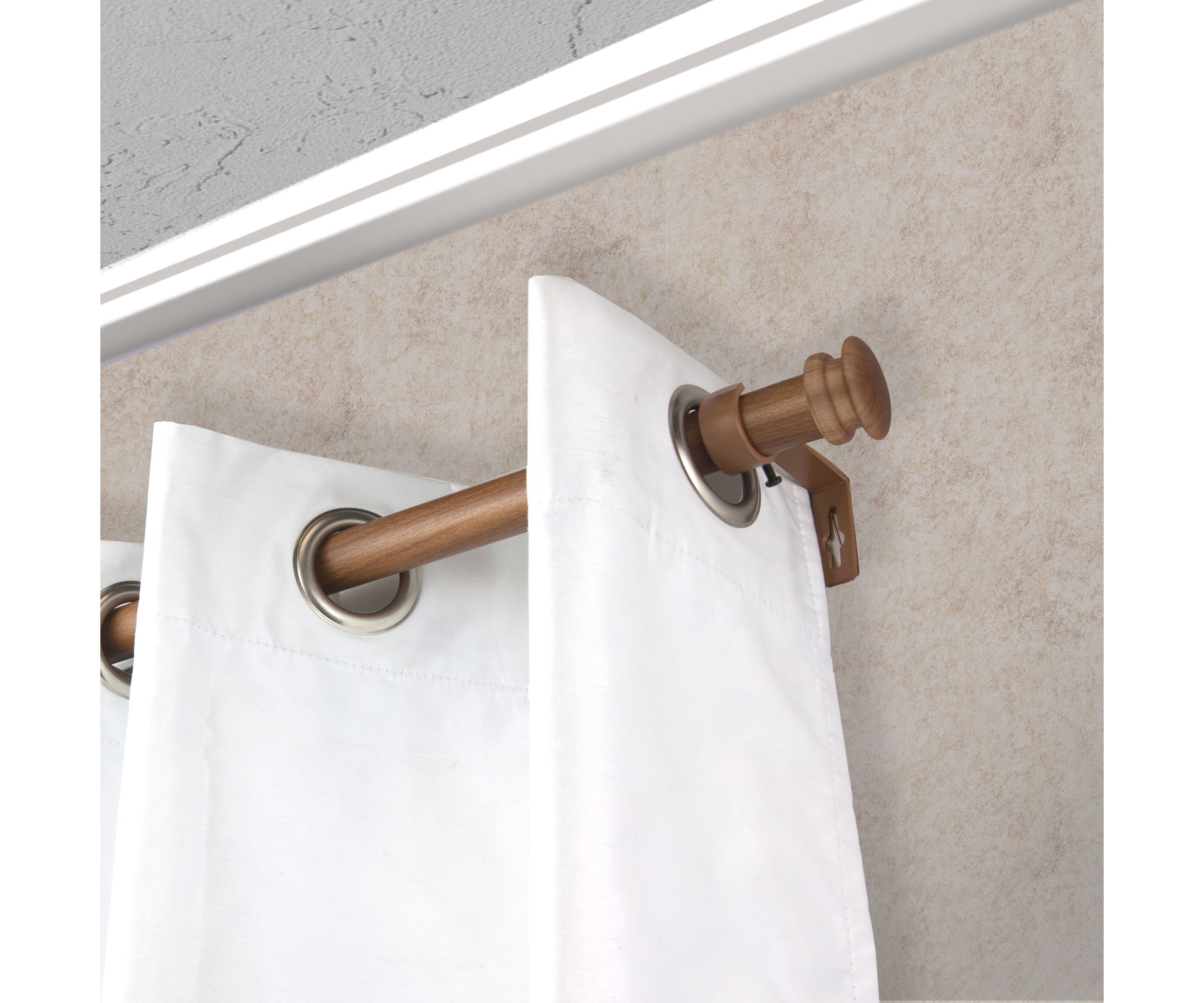 1" Mare Faux Wood Curtain Rod