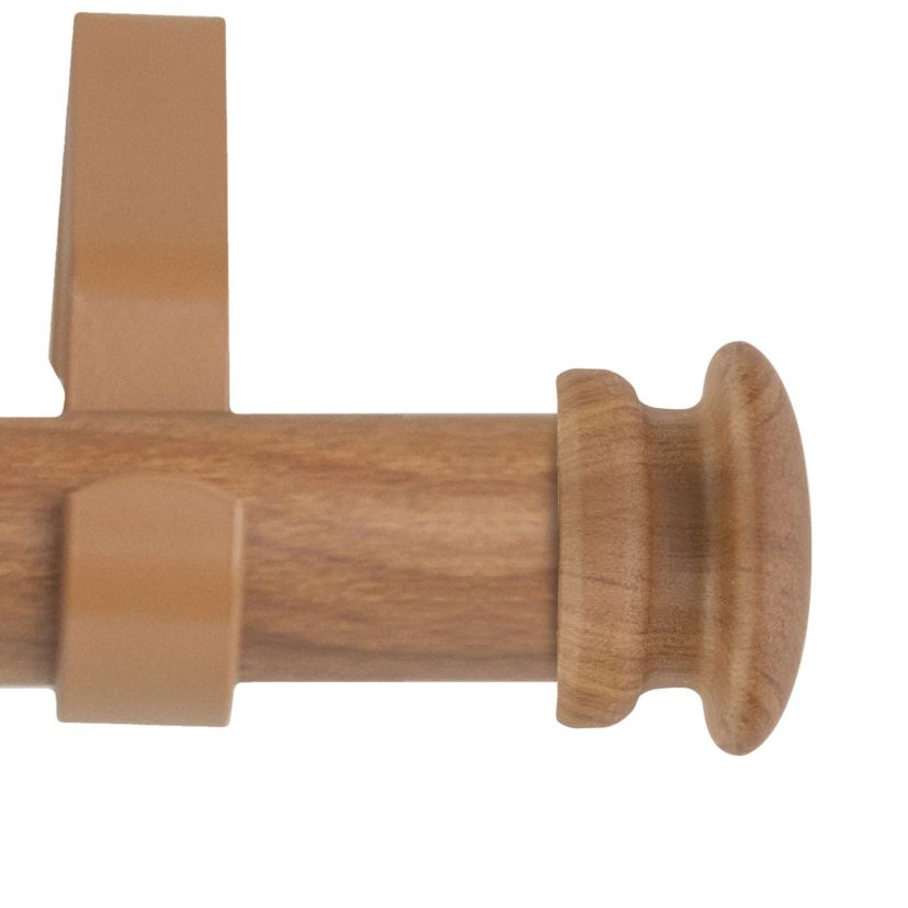 1" Mare Faux Wood Curtain Rod