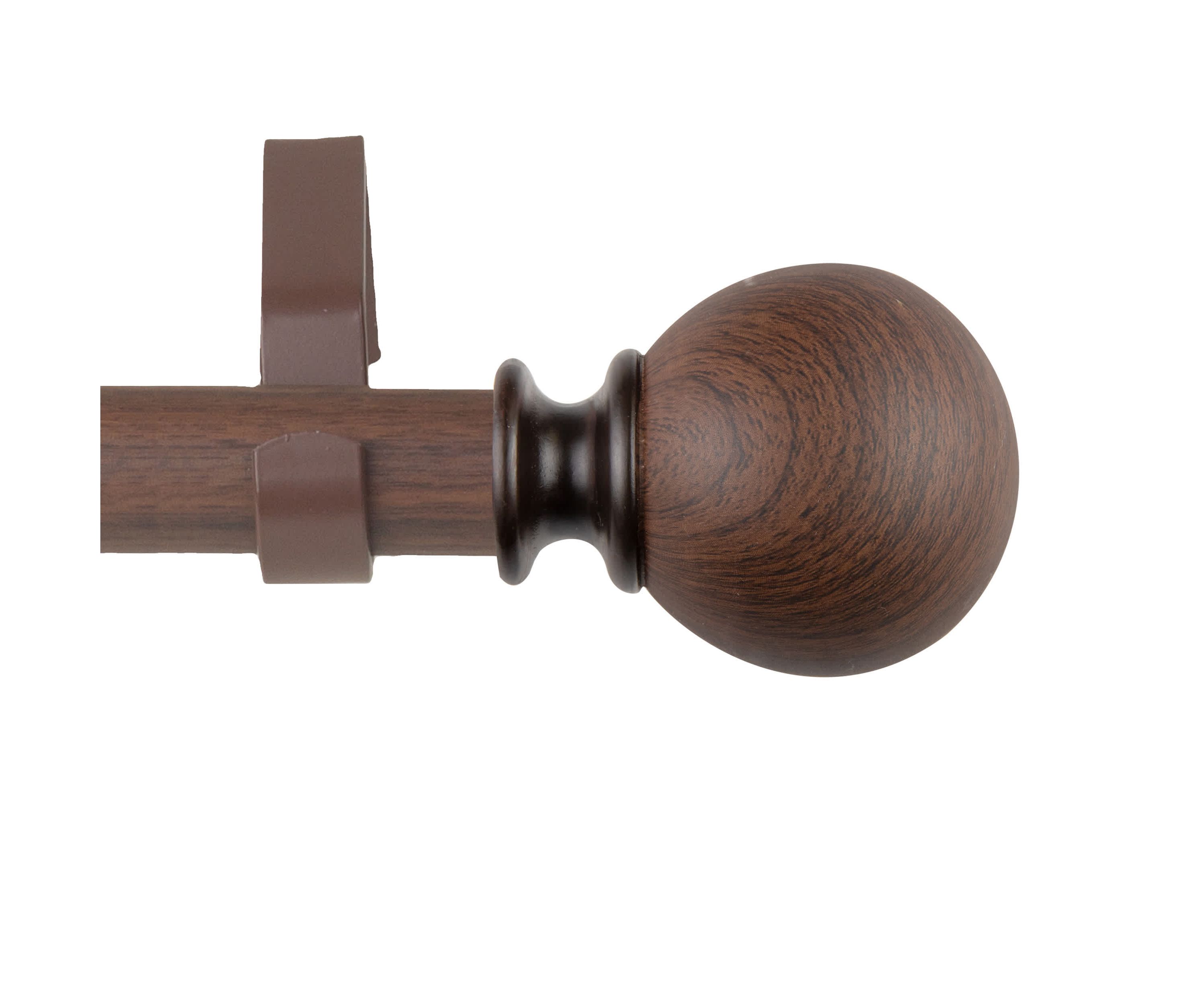 1" Finola Faux Wood Curtain Rod