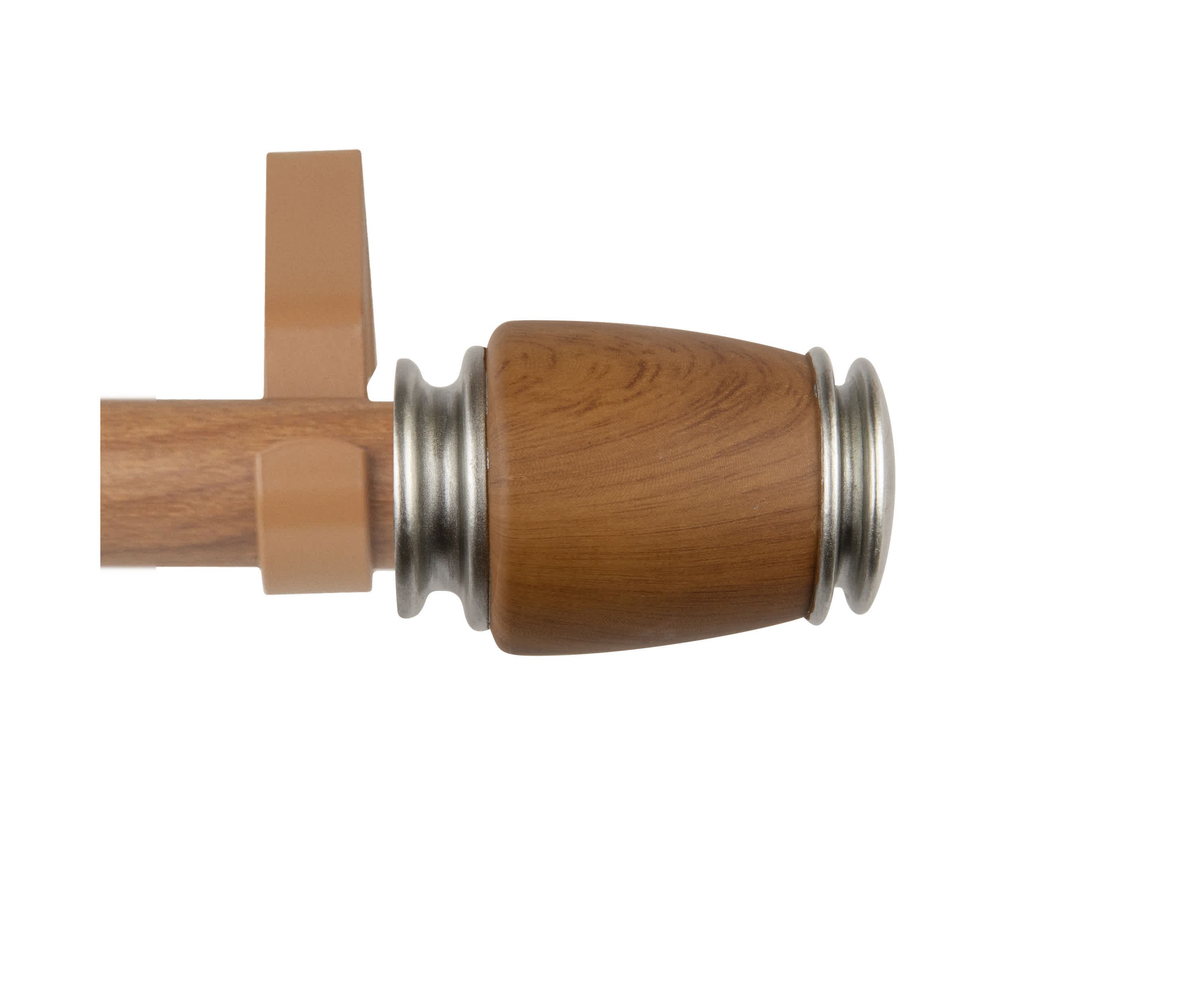 1" Romilda Faux Wood Curtain Rod