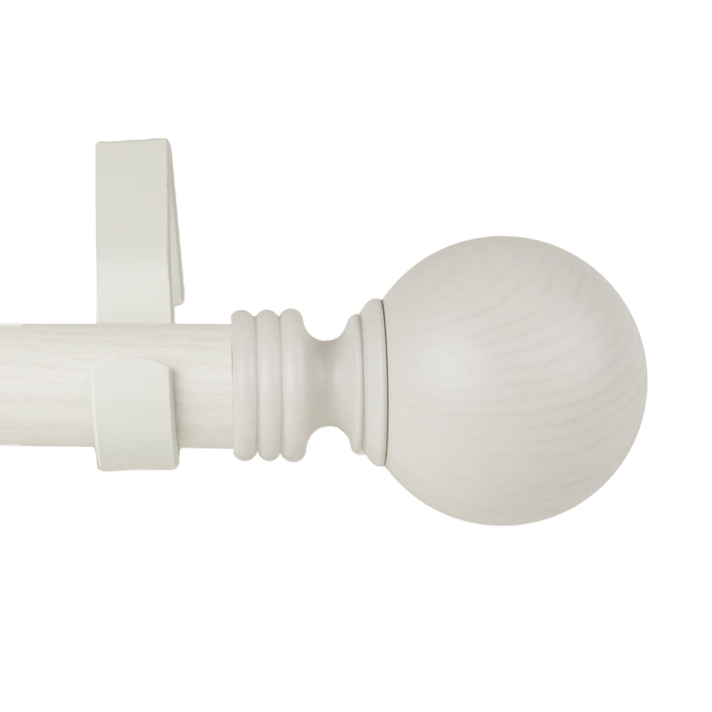 1" Globe Faux Wood Curtain Rod
