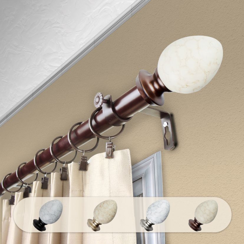 1" Ovate Curtain Rod