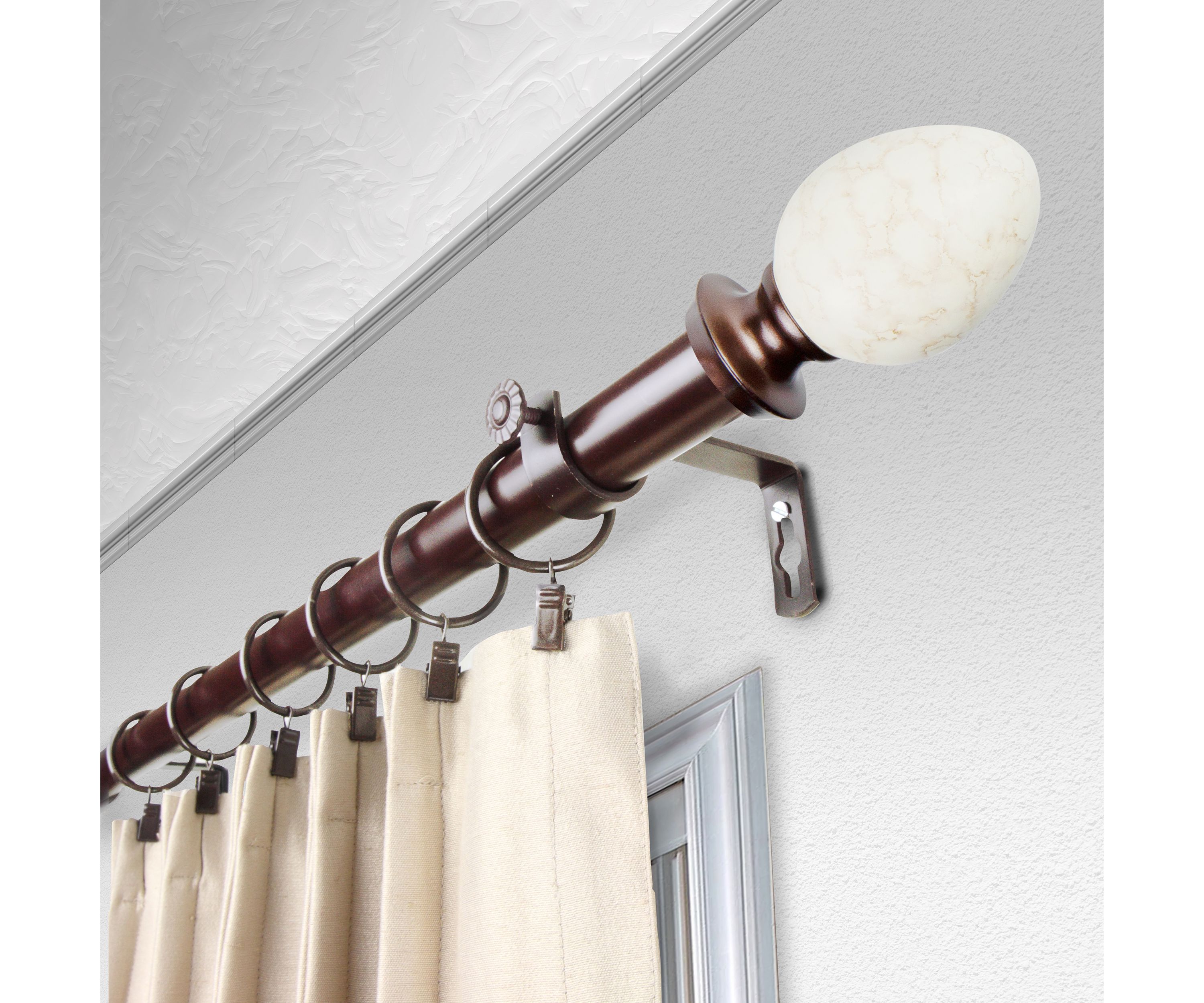 1" Ovate Curtain Rod