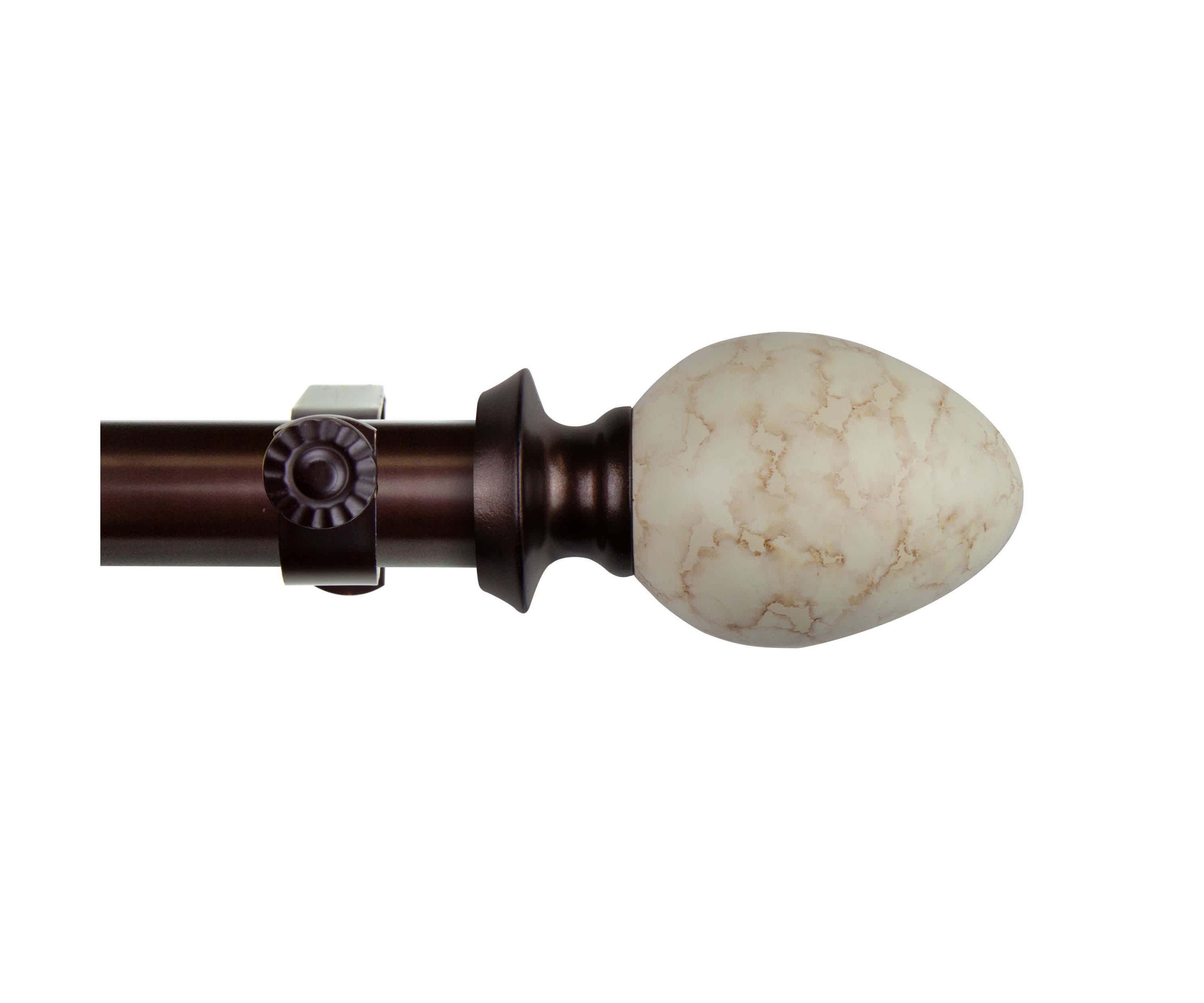 1" Ovate Curtain Rod