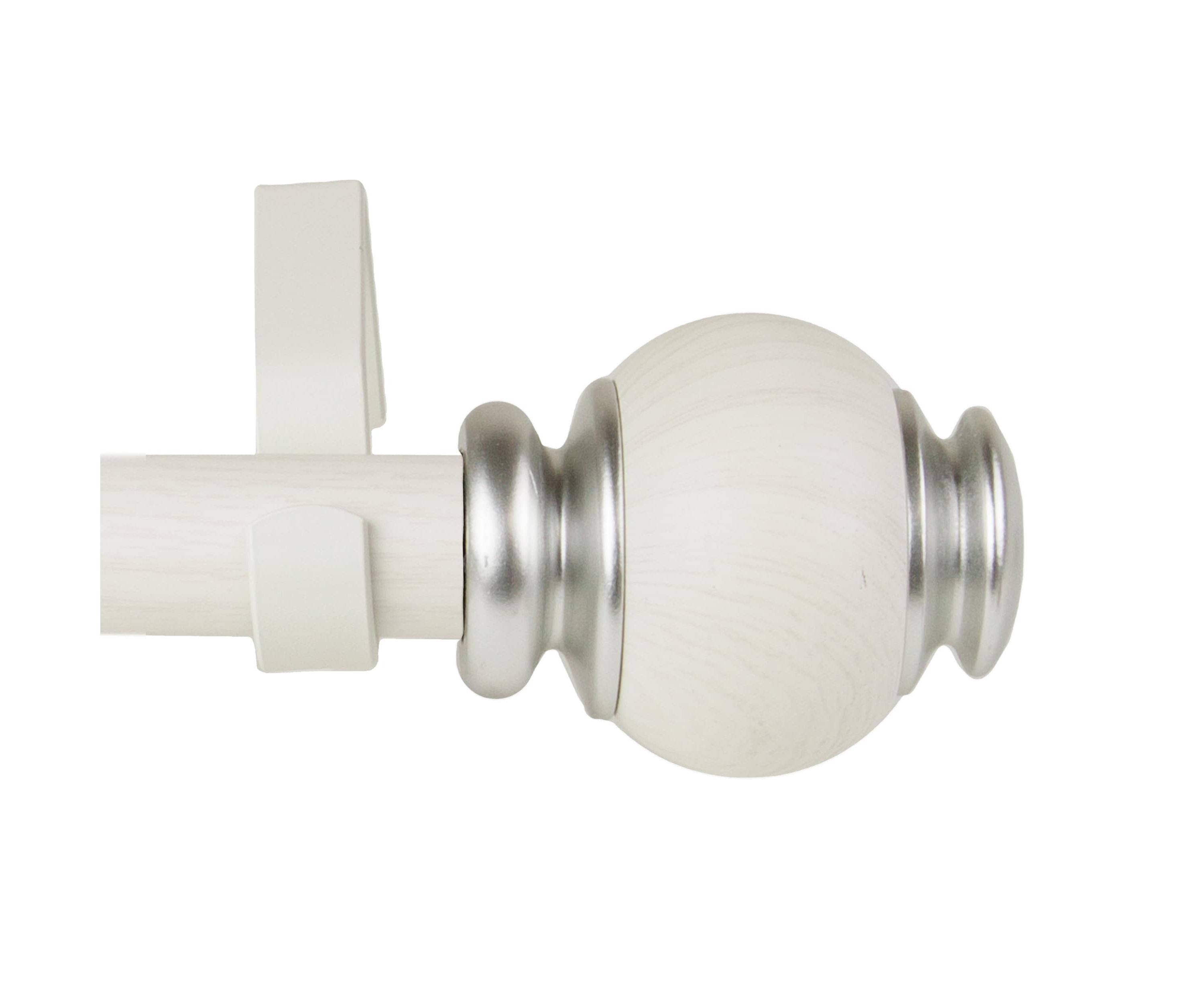 1" Marble Faux Wood Curtain Rod