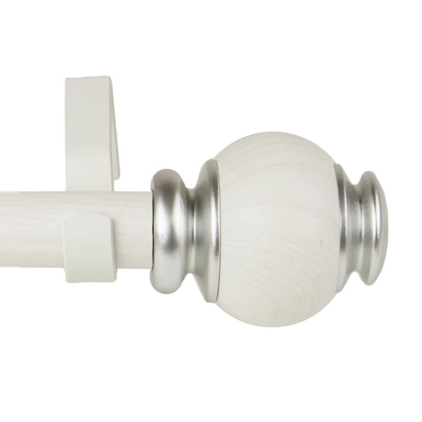 1" Marble Faux Wood Curtain Rod
